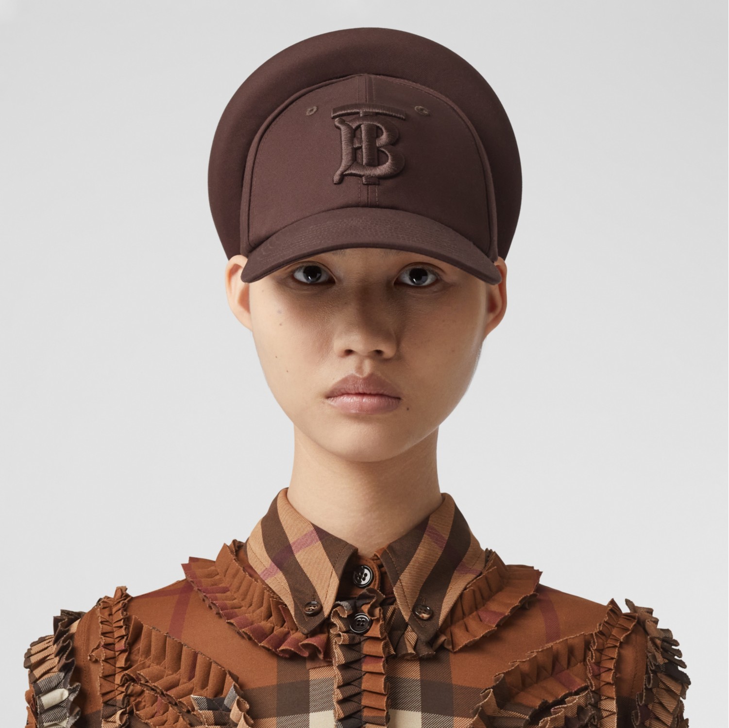 Cotton Gabardine Reconstructed Cap in Brown Men Burberry Official