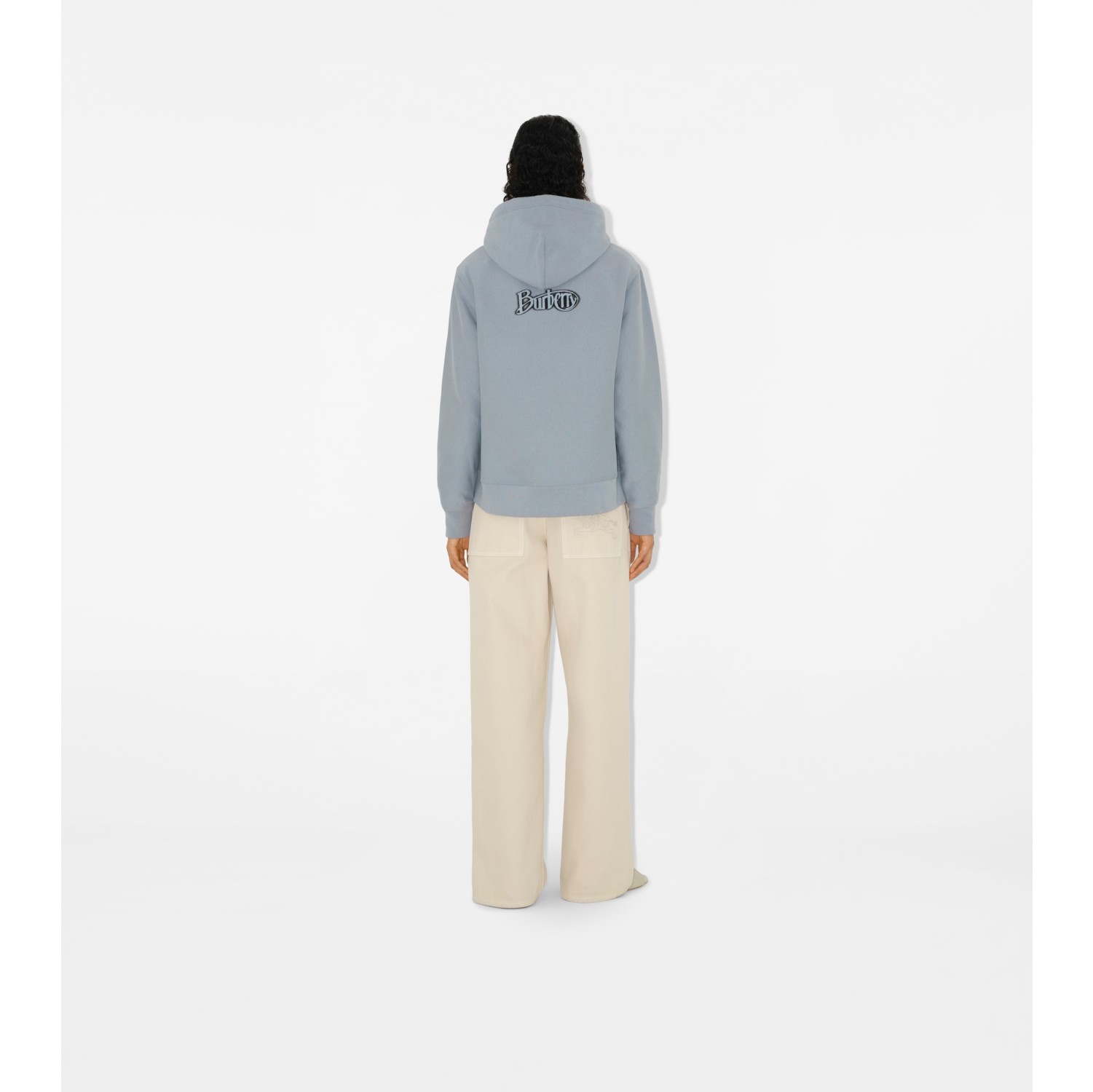 Hoodie en coton mélangé avec logo