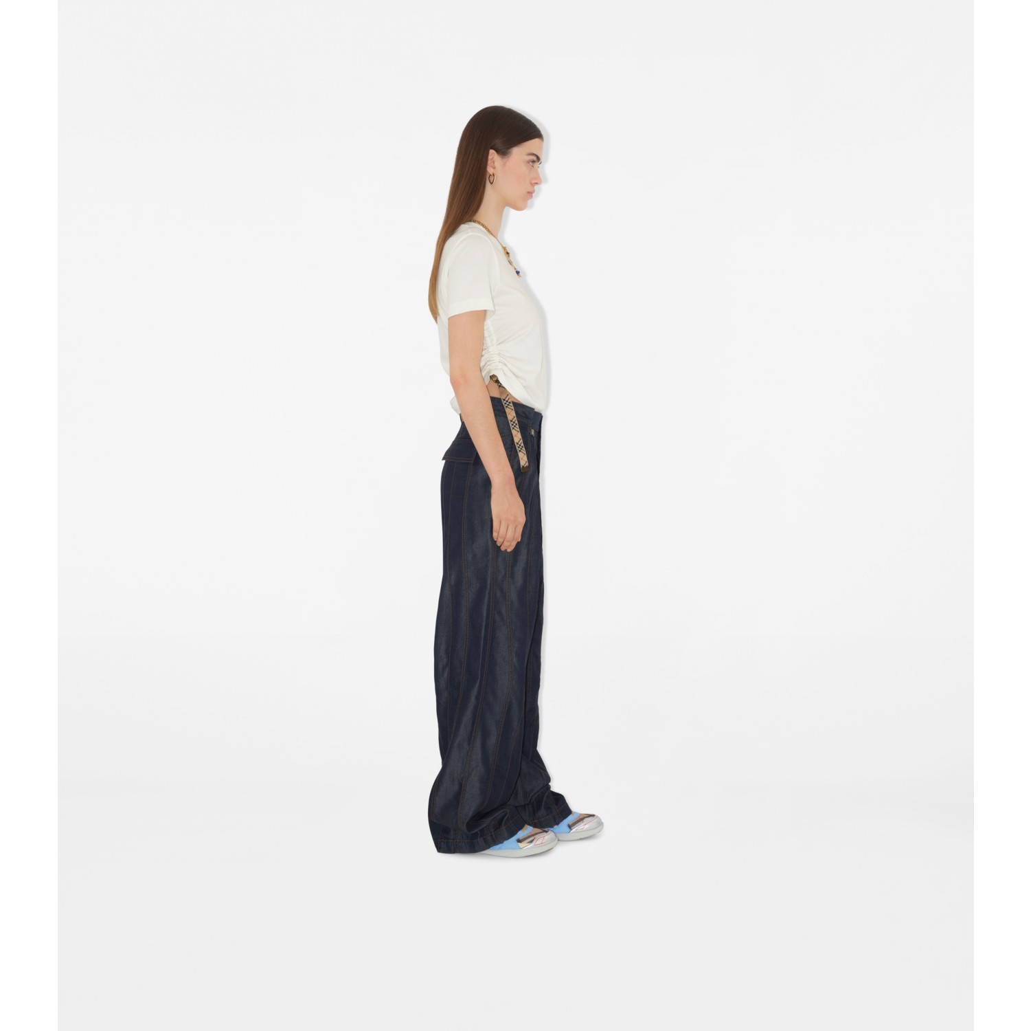 Panelled Denim Trousers