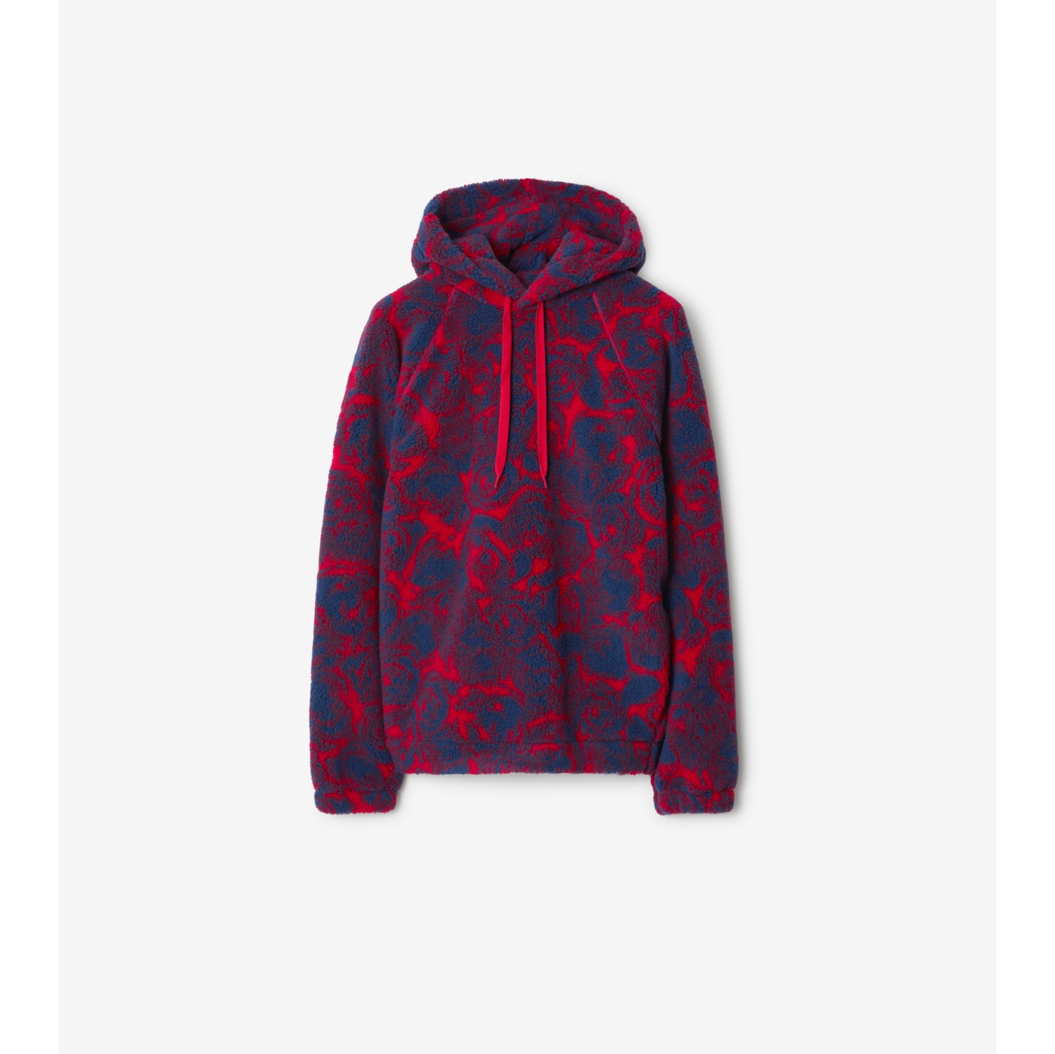 Burberry Men's Rose-Print Fleece Hoodie