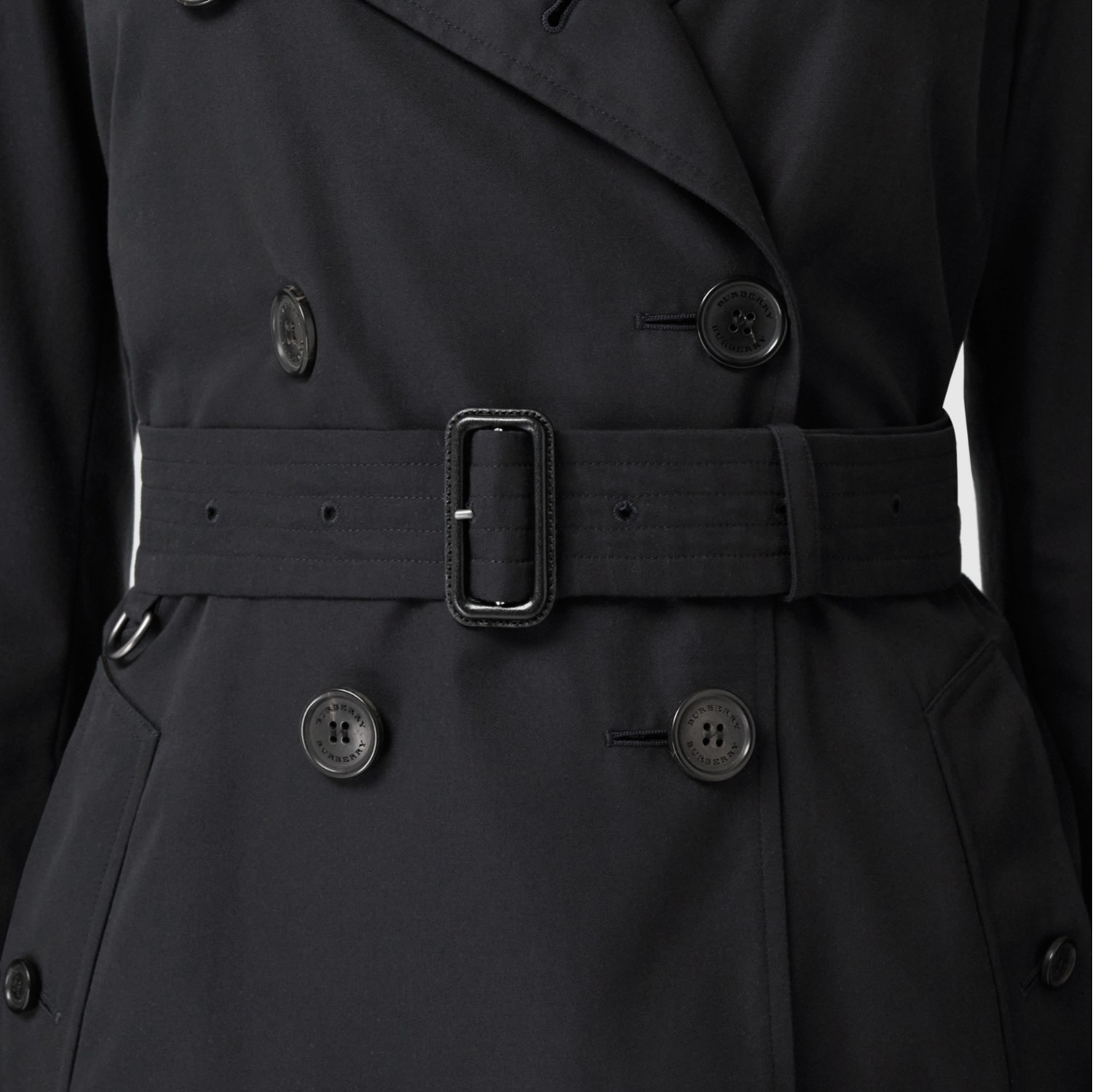 The Long Kensington Heritage Trench Coat in MIDNIGHT - Women, Cotton ...