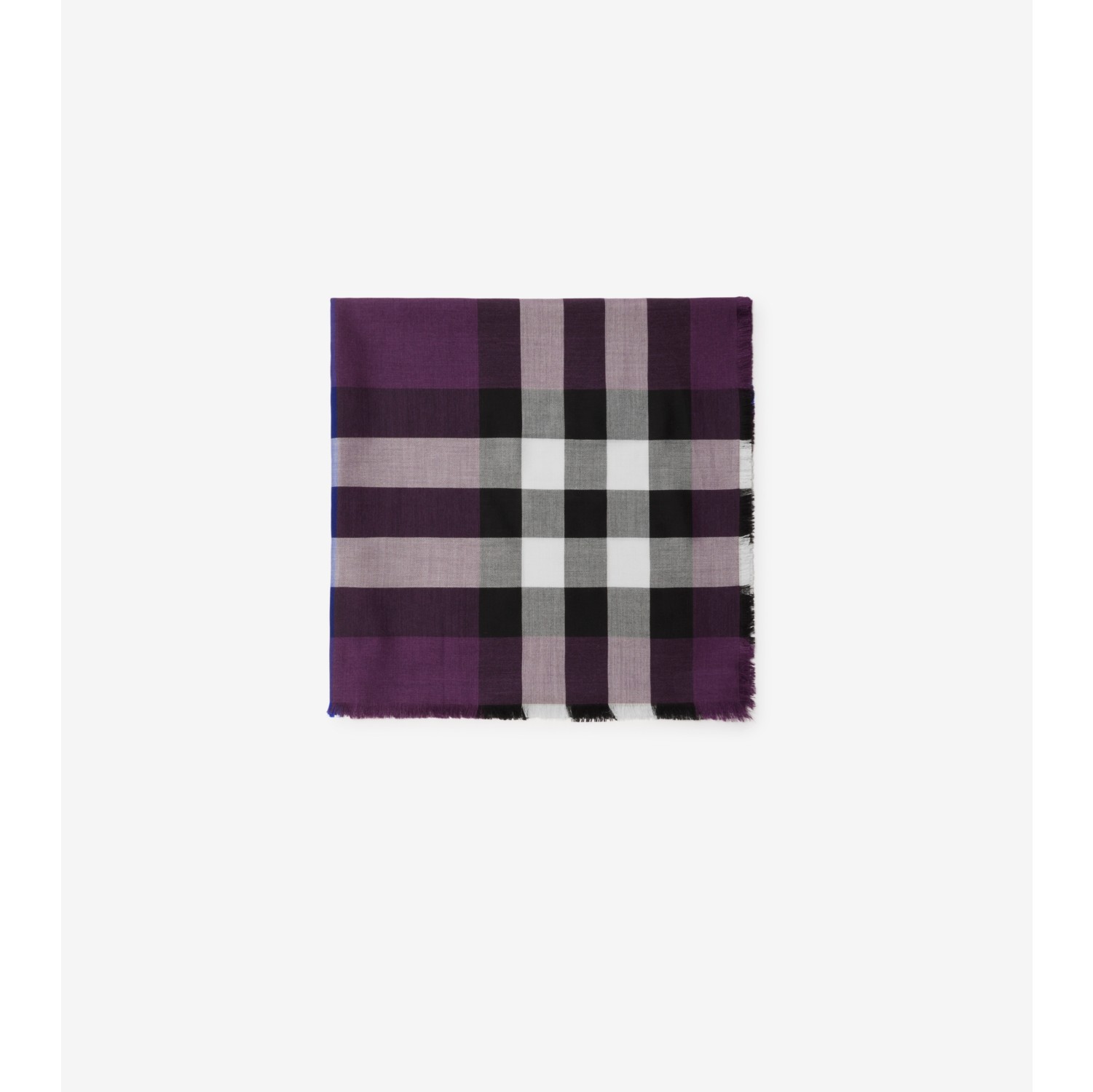 Sciarpa in cashmere e seta Check