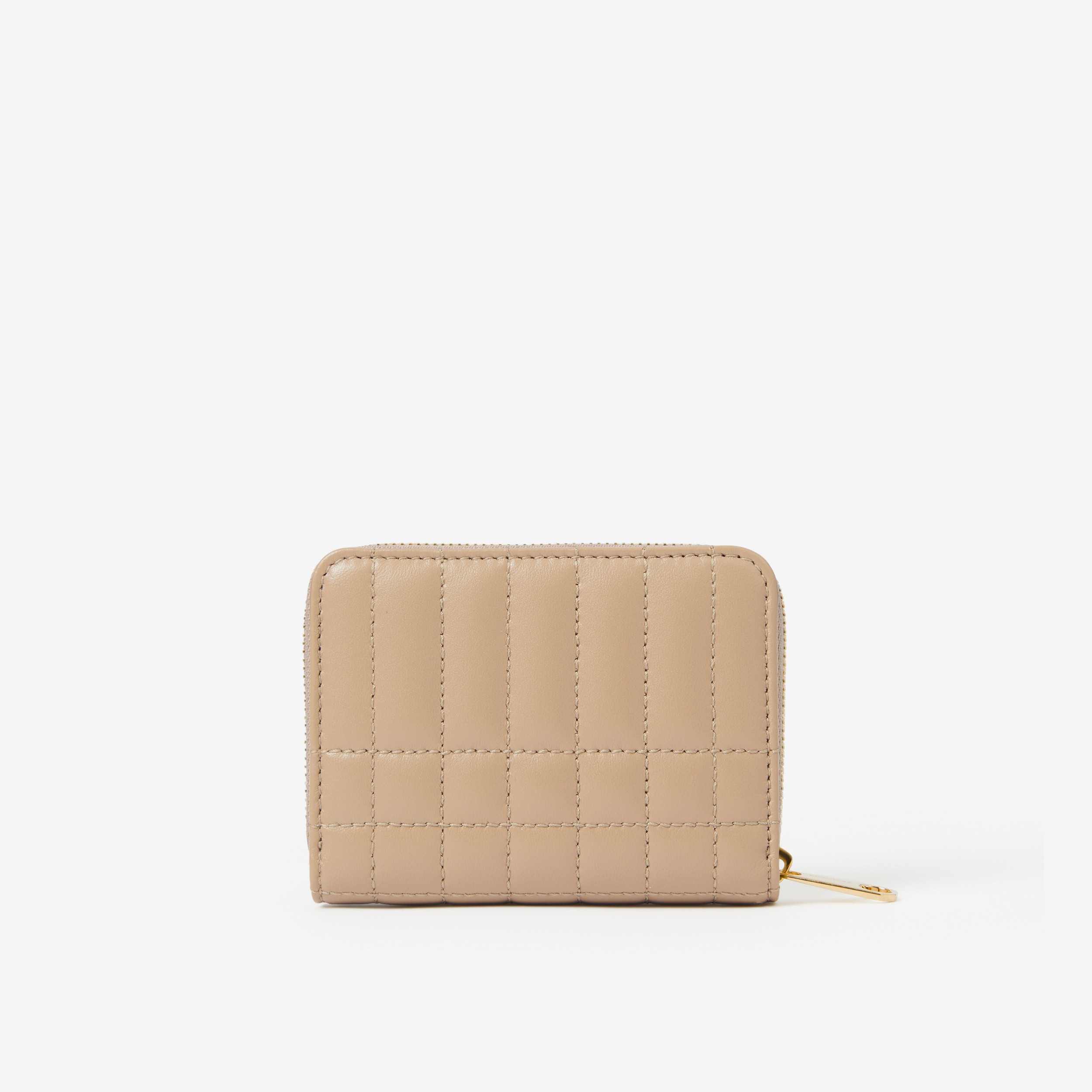 Quilted Leather Lola Zip Wallet in Oat Beige - Women | Burberry® Official - 3