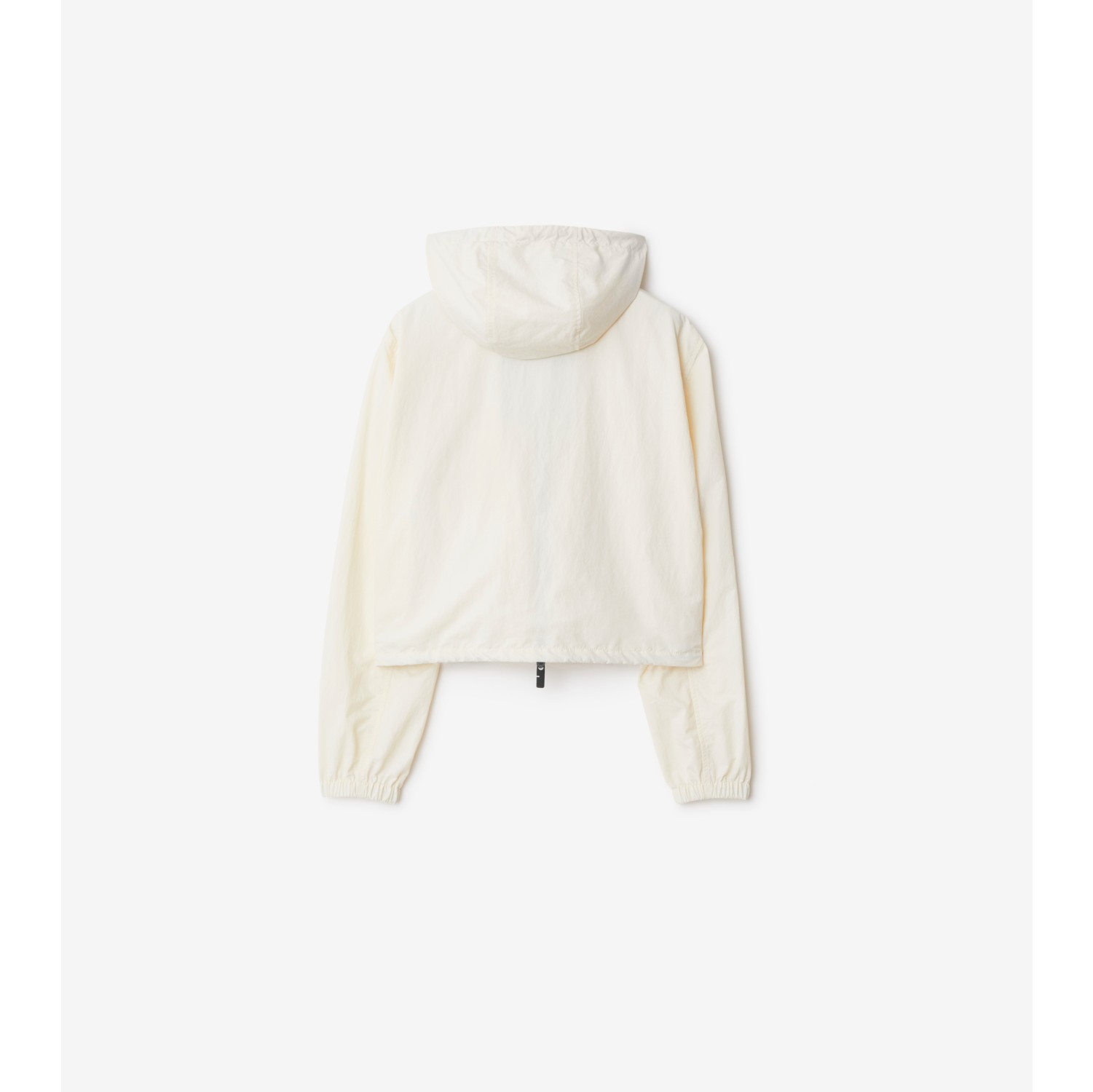 Cropped Knight Nylon Jacket in Salt - Women | Burberry® Official