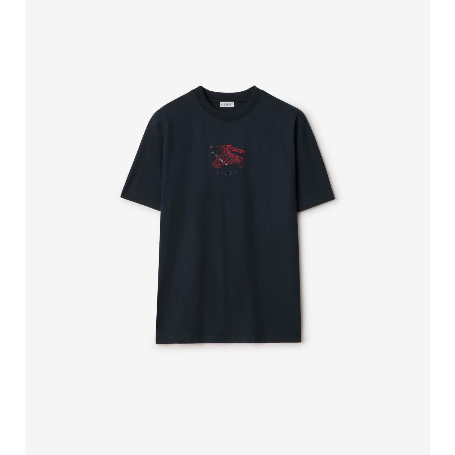 Baumwoll-T-Shirt mit EKD-Motiv und Check