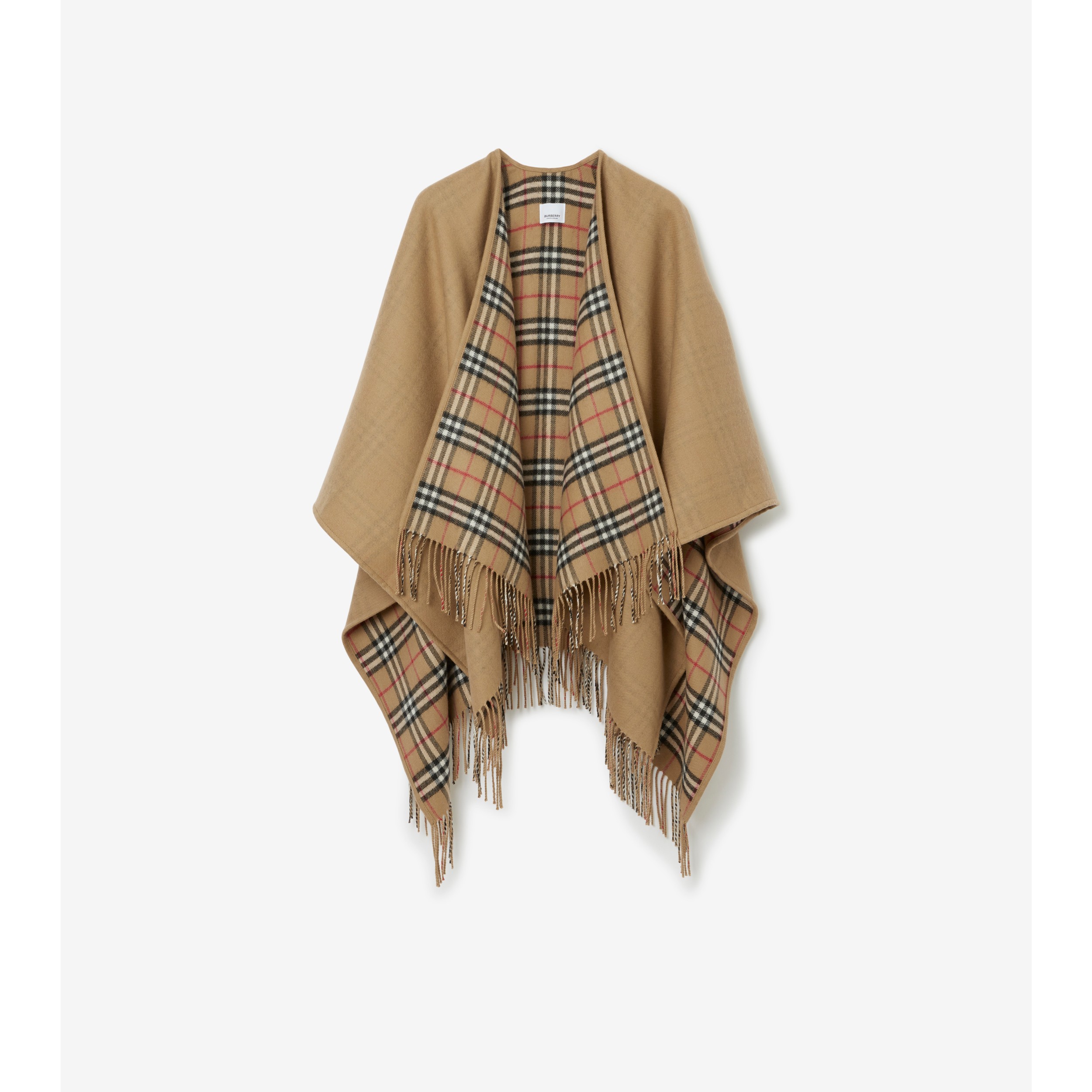 Burberry reversible 2025 wool cape