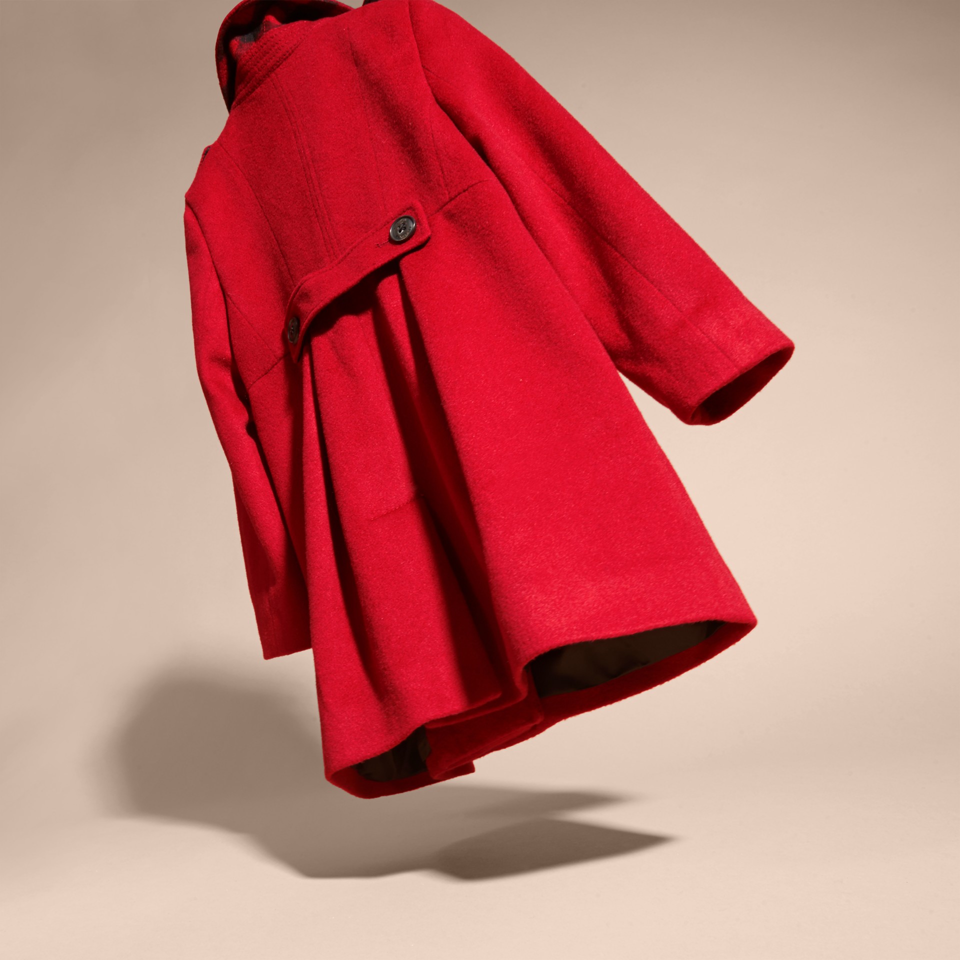 Cashmere Military Coat in Parade Red Burberry United States