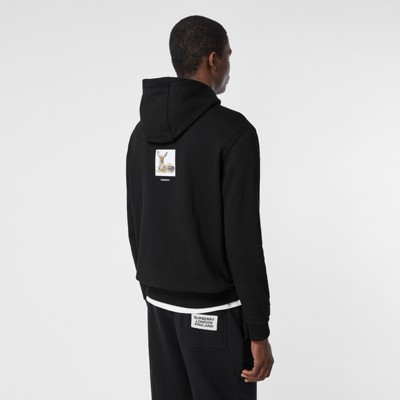 burberry black hoodie mens