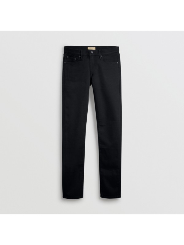 Slim Fit Stretch-denim Jeans in Black - Men | Burberry United States