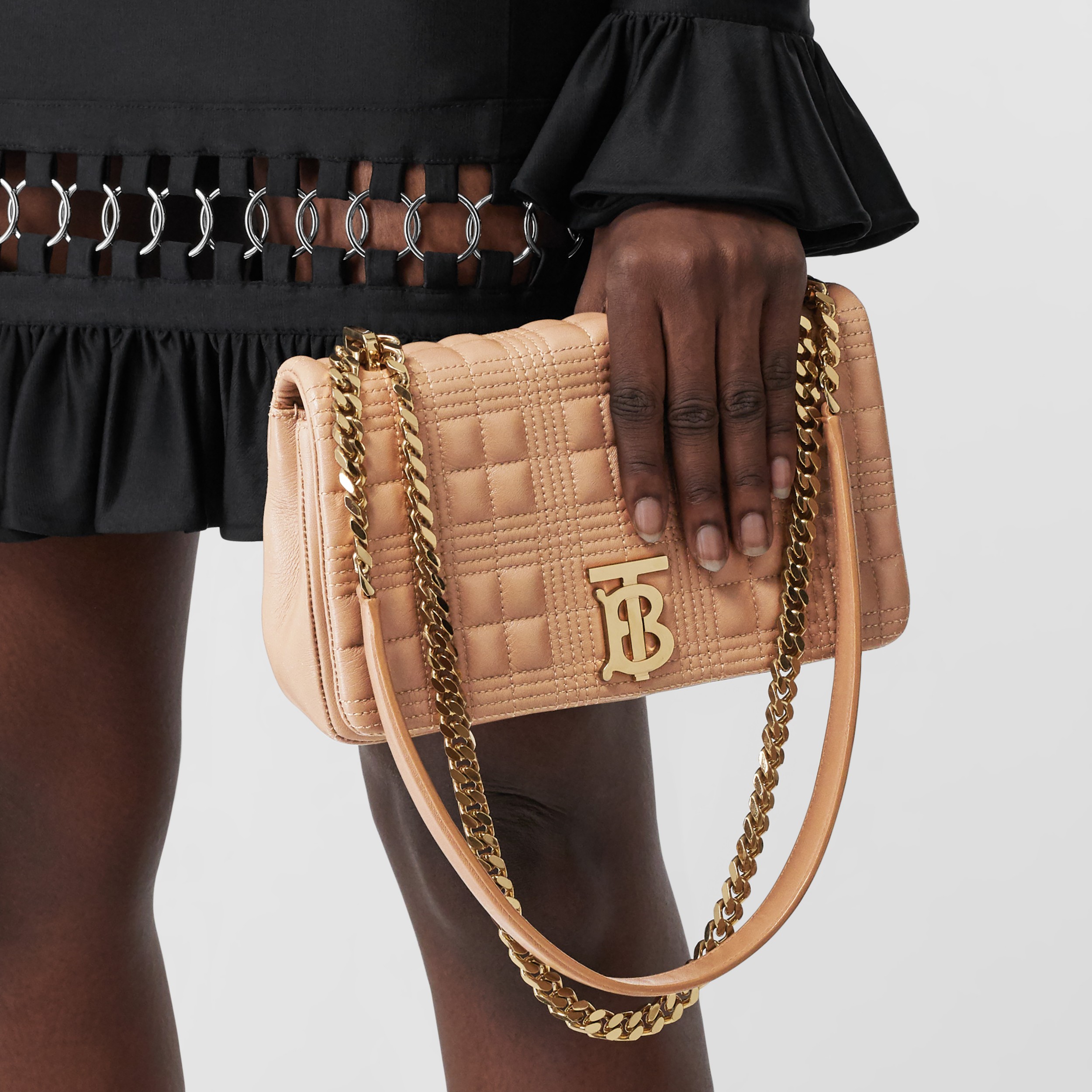 burberry small quilted lambskin lola bag