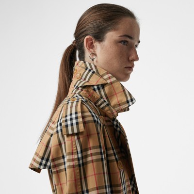 burberry vintage check trench coat