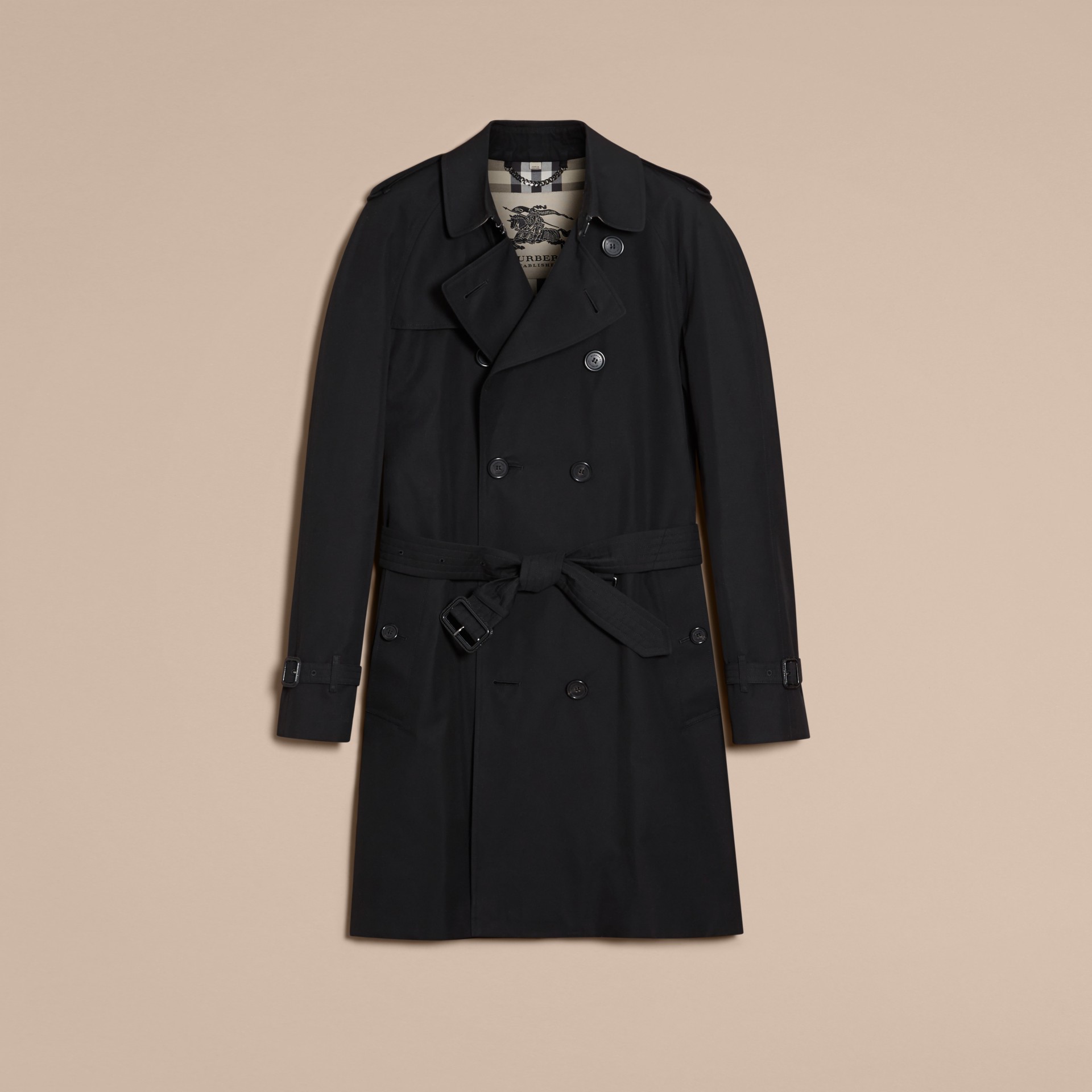 The Wiltshire Long Heritage Trench Coat In Black Men Burberry United States 6631