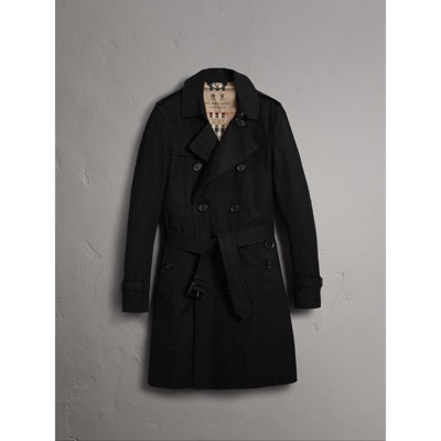 burberry black trench coat mens