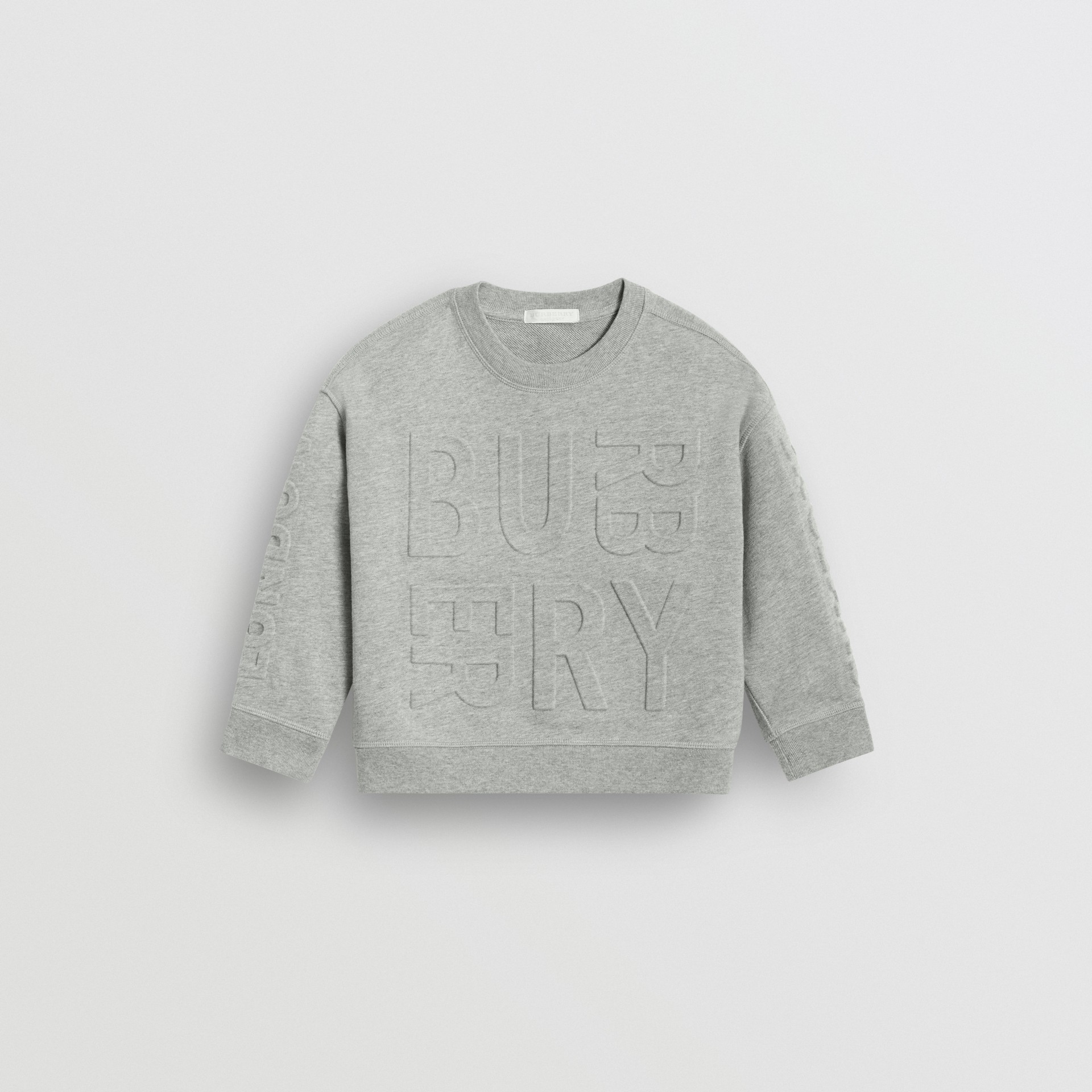 guess embossed logo sweatshirt