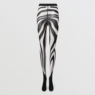 Burberry Monogram Tights in Black