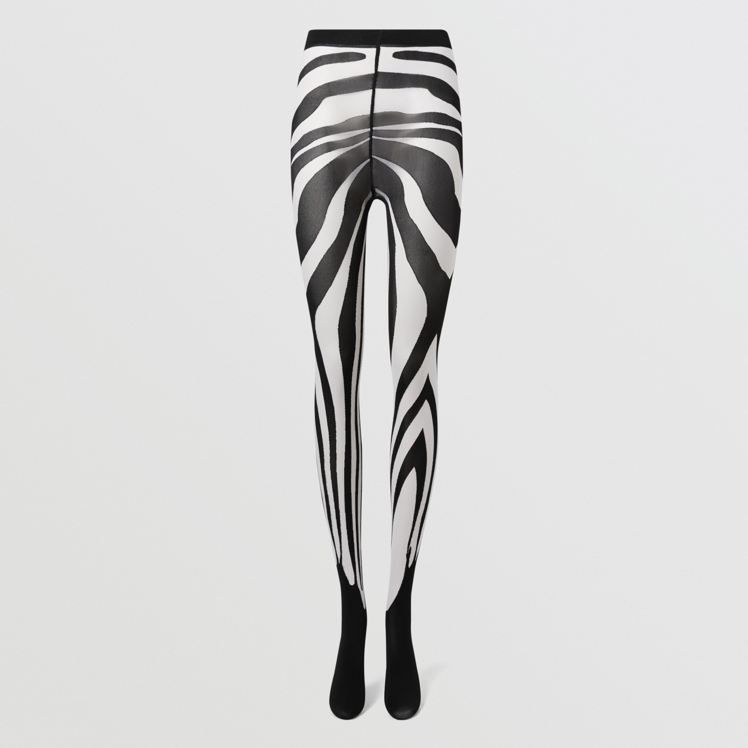 Zebra Print Tights in Black/white | Burberry United States