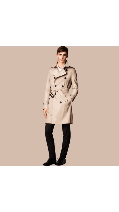 The Wiltshire – Long Heritage Trench Coat Stone | Burberry