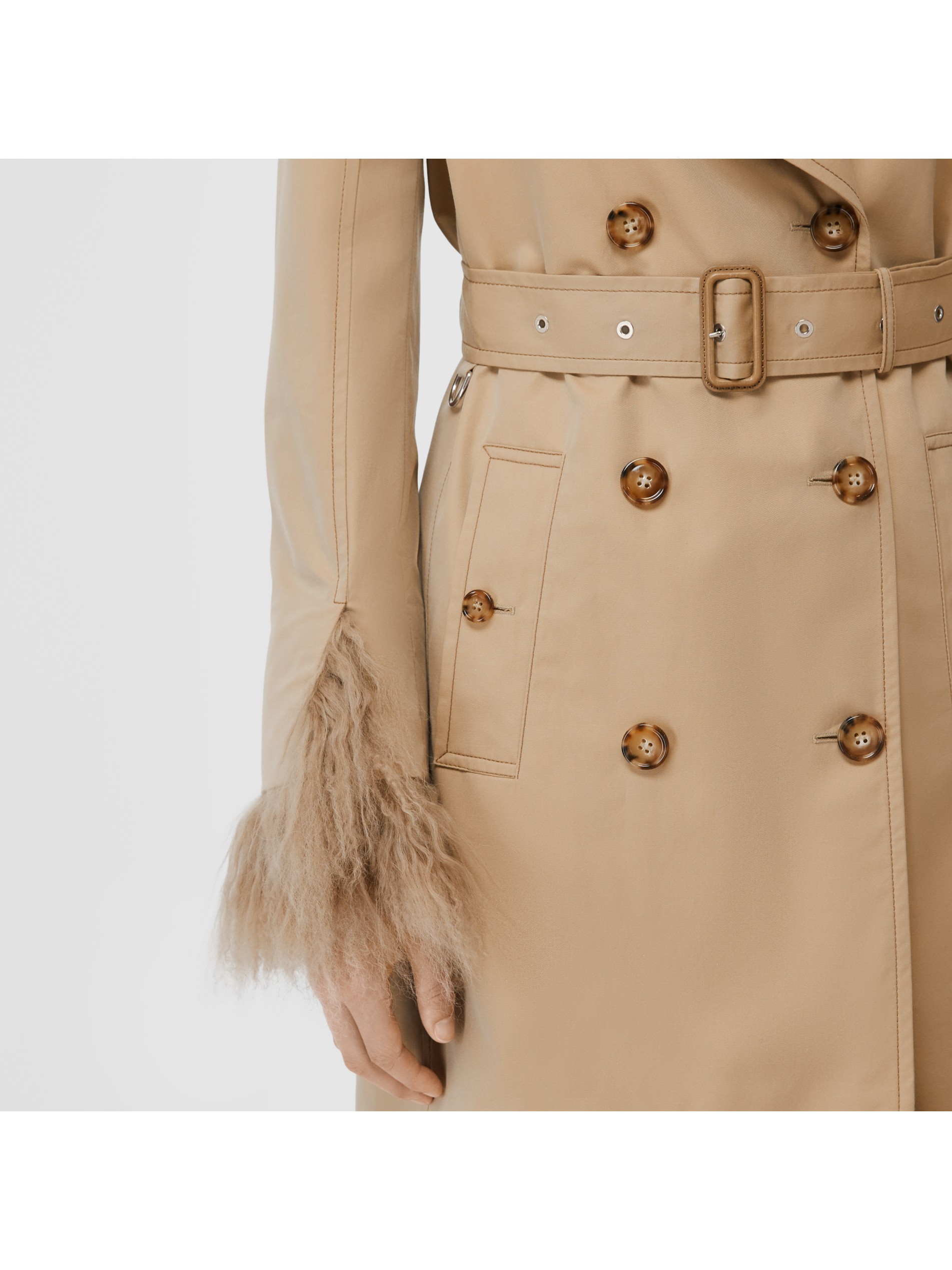 burberry shearling trench
