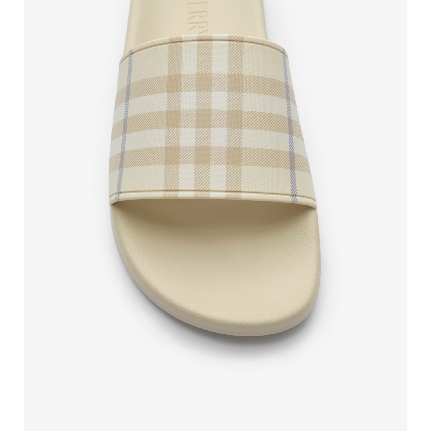 Check Slides in Sesame beige - Women | Burberry® Official