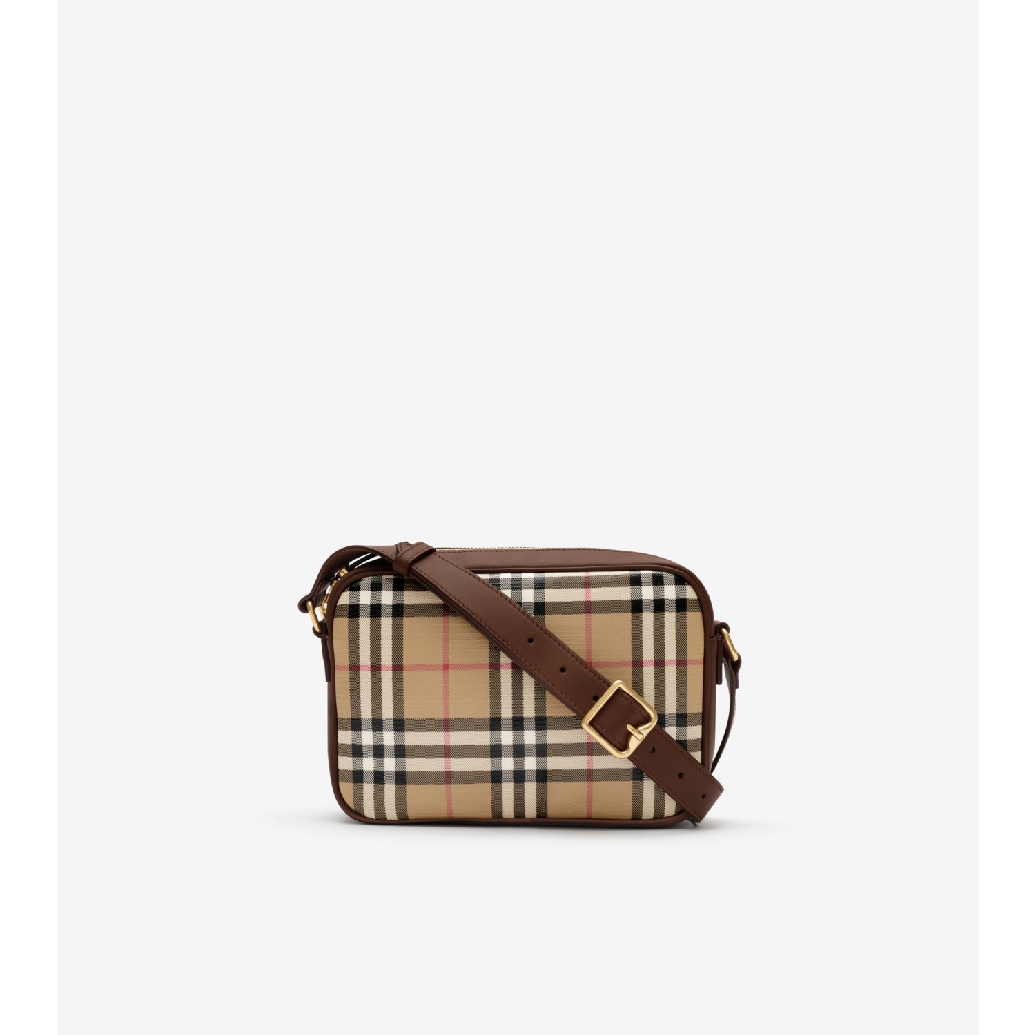 Check Pocket Crossbody Bag in Archive beige - Men, Cotton | Burberry® Official
