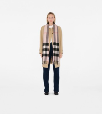 BURBERRY - Giant Check Cashmere Scarf