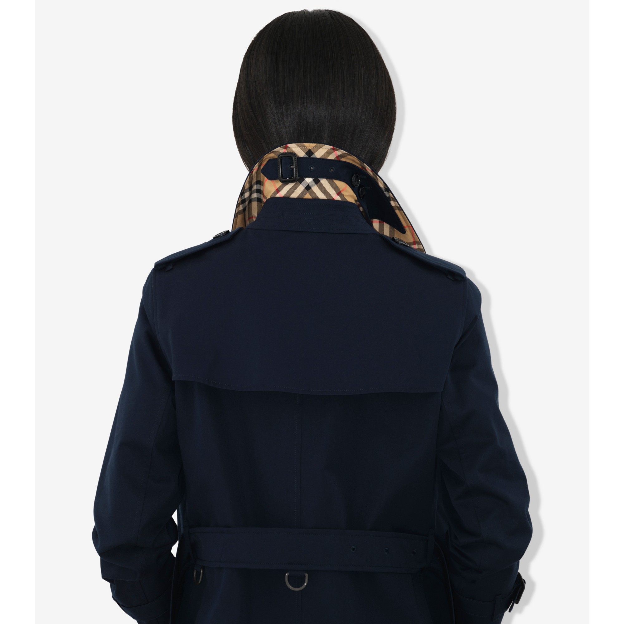 【Burberry】ロングケンジントンヘリテージトレンチコートBlue Long Kensington Heritage Trench Coat in Coal blue - Men