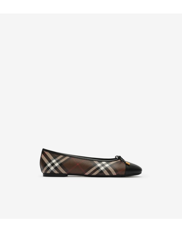 Check Canvas Highgate Ballerinas