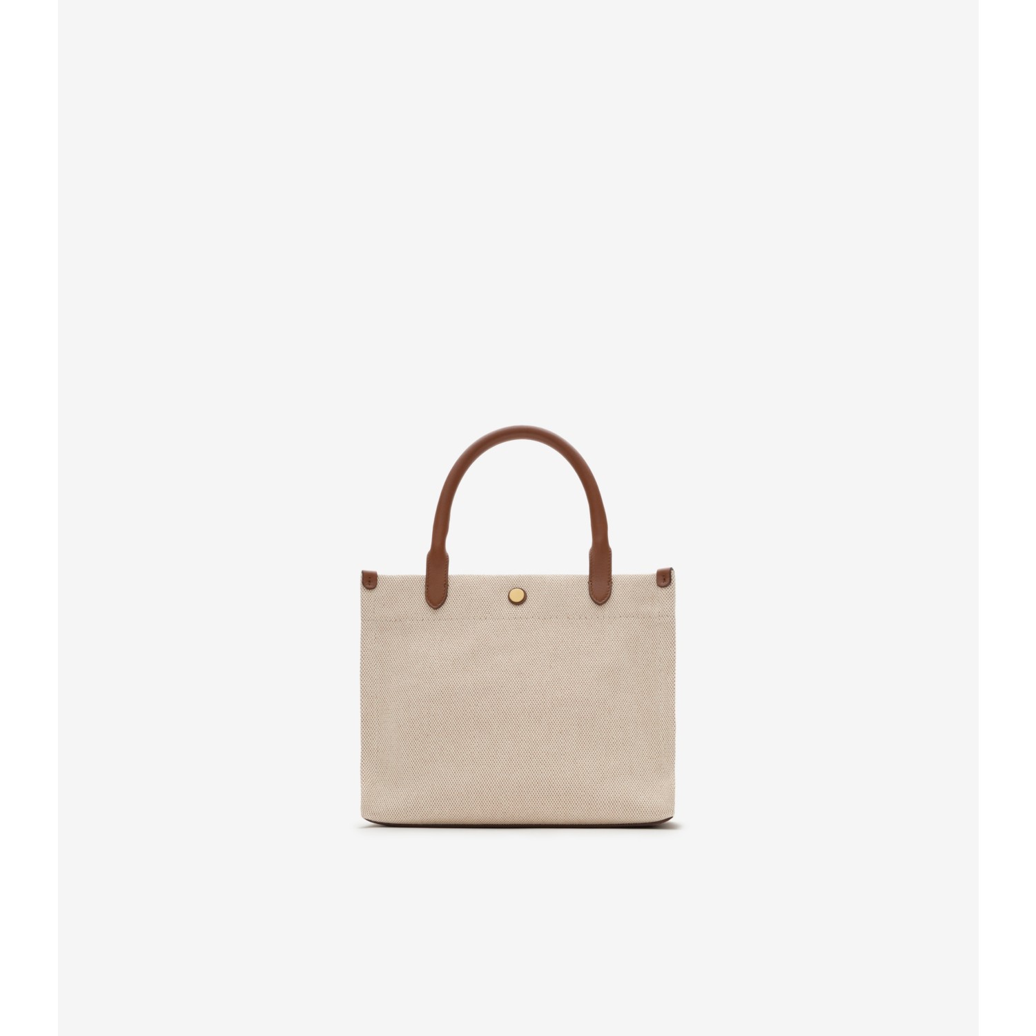 Mini Clovelly Tote in Natural - Women, Cotton | Burberry® Official