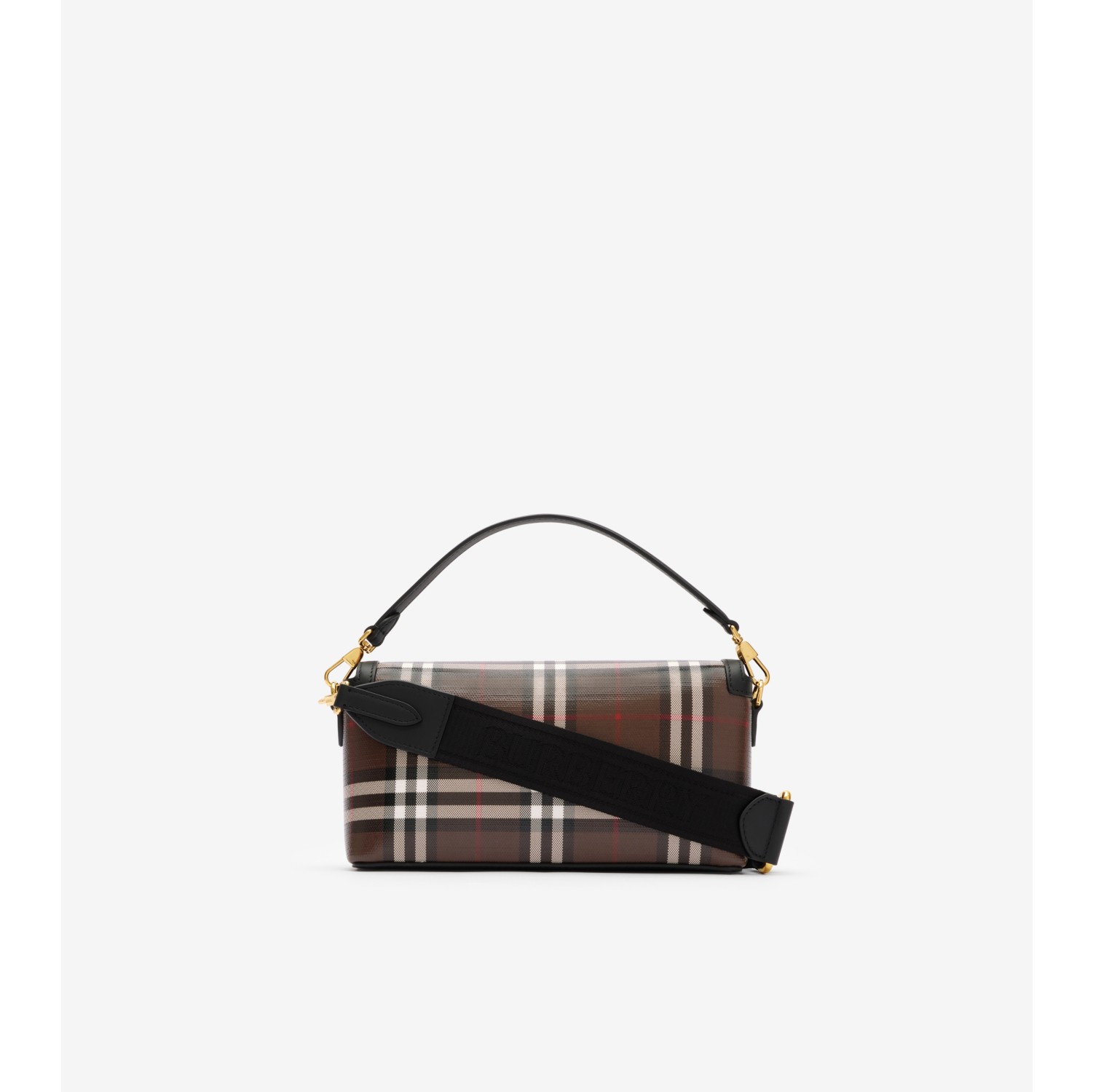 Top Handle Note Bag in Chocolate brown - Women | Burberry® Official