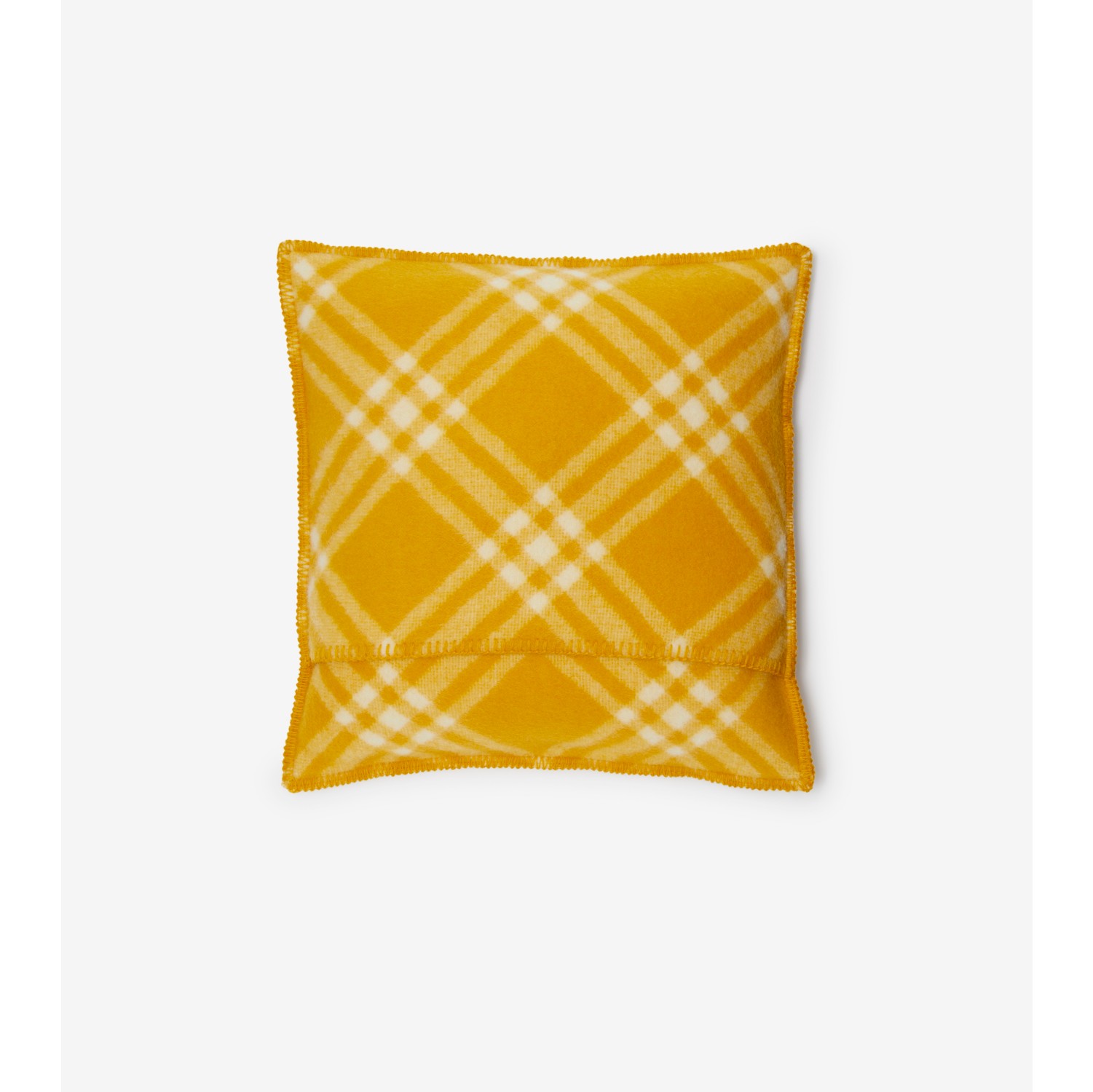 Yellow sales plaid pillow