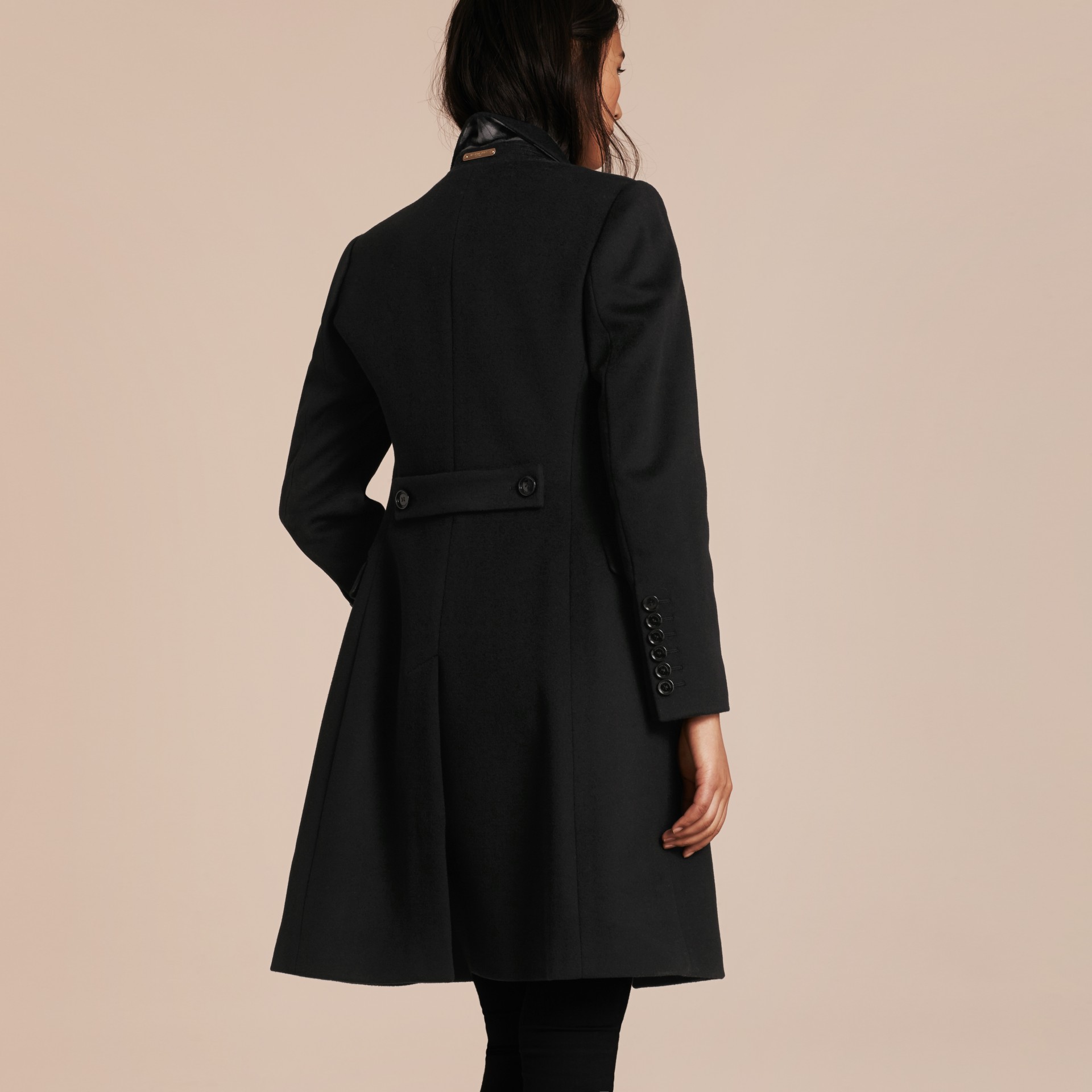 Tailored Wool Cashmere Coat in Black - Women | Burberry United States