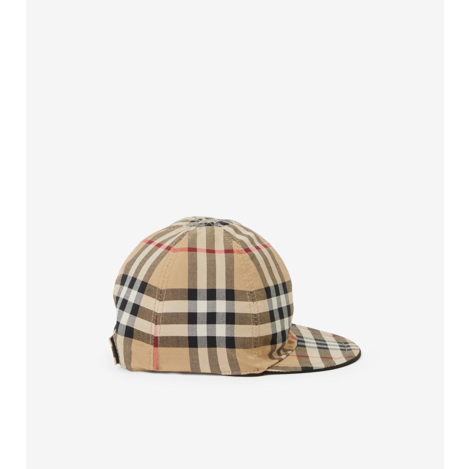 Reversible Check Baseball Cap in Black - Children | Burberry® Official