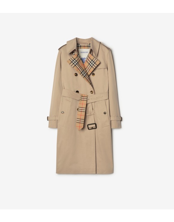 Long Gabardine Lakefield Trench Coat