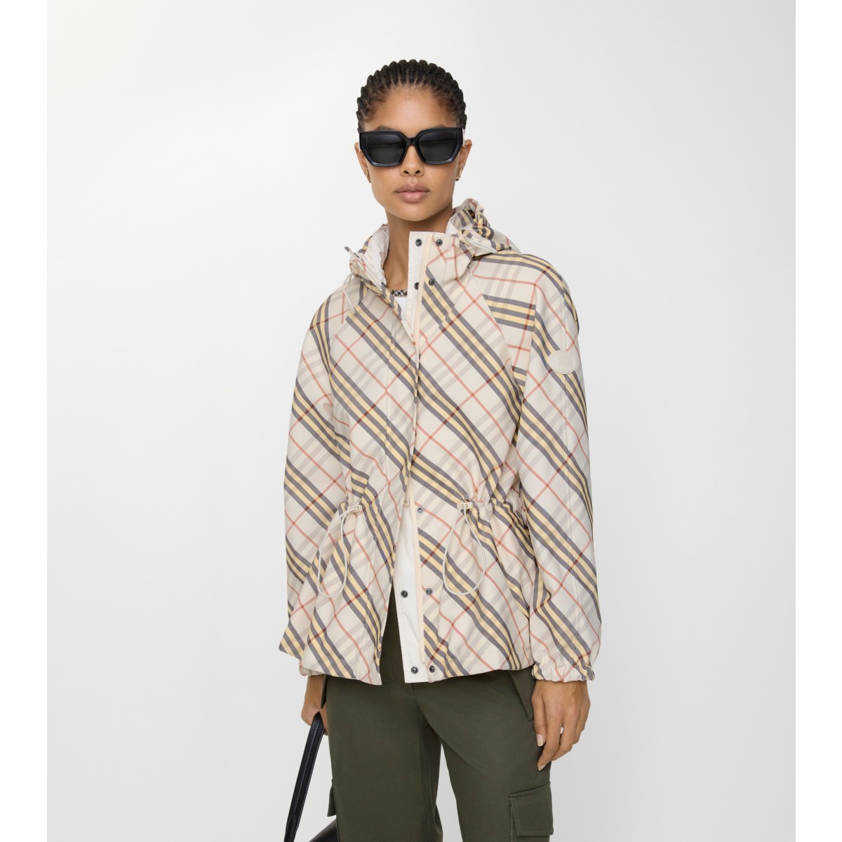  Check Reversible Hooded Jacket