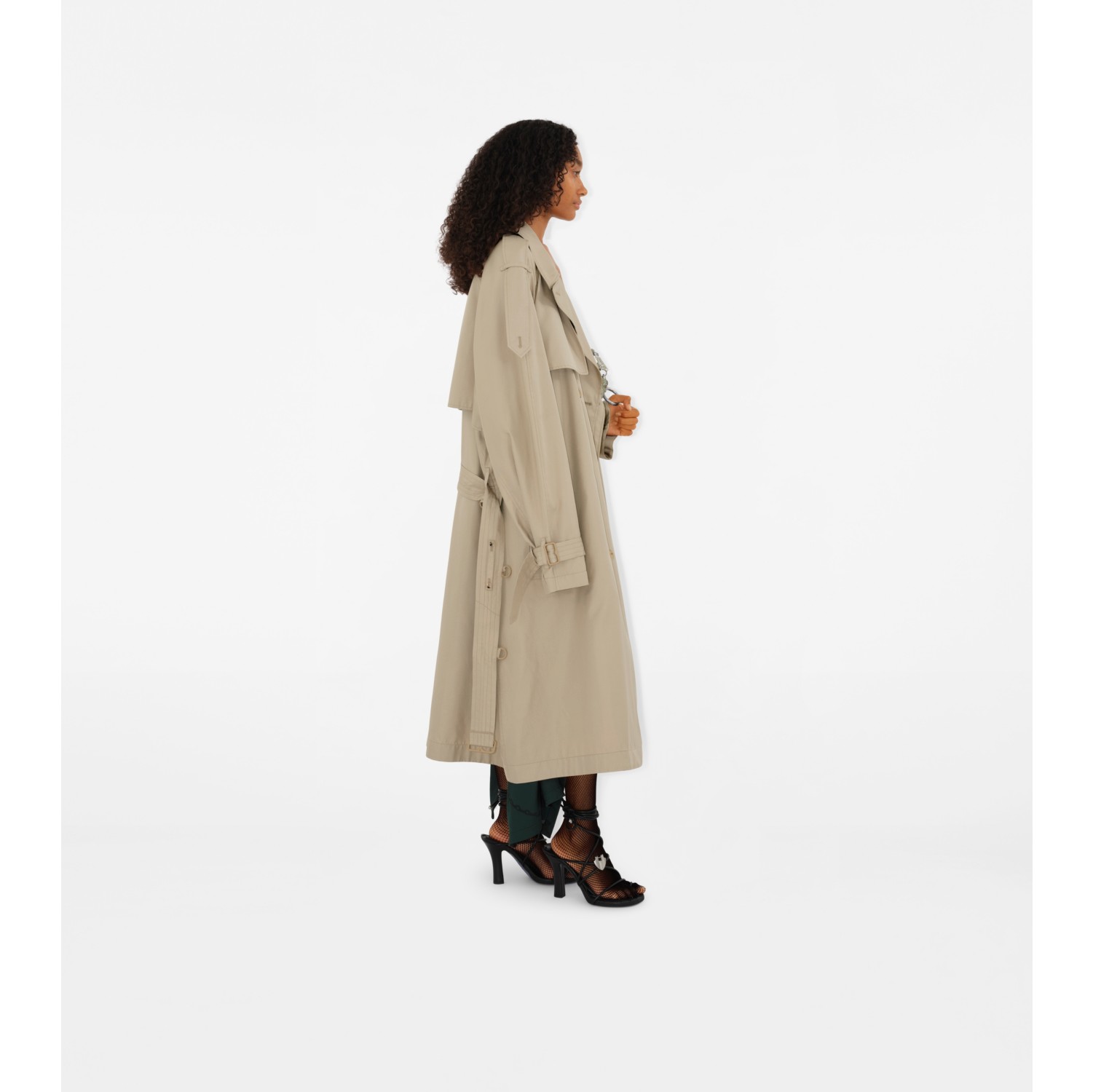 Burberry silk trench online