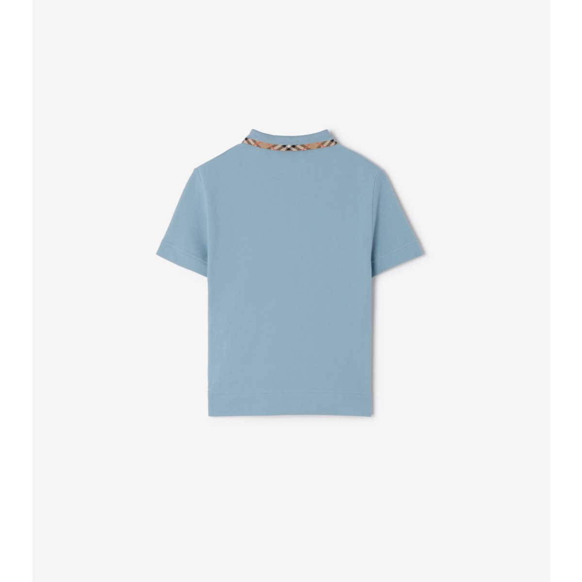  Check Cotton Pique Polo Shirt