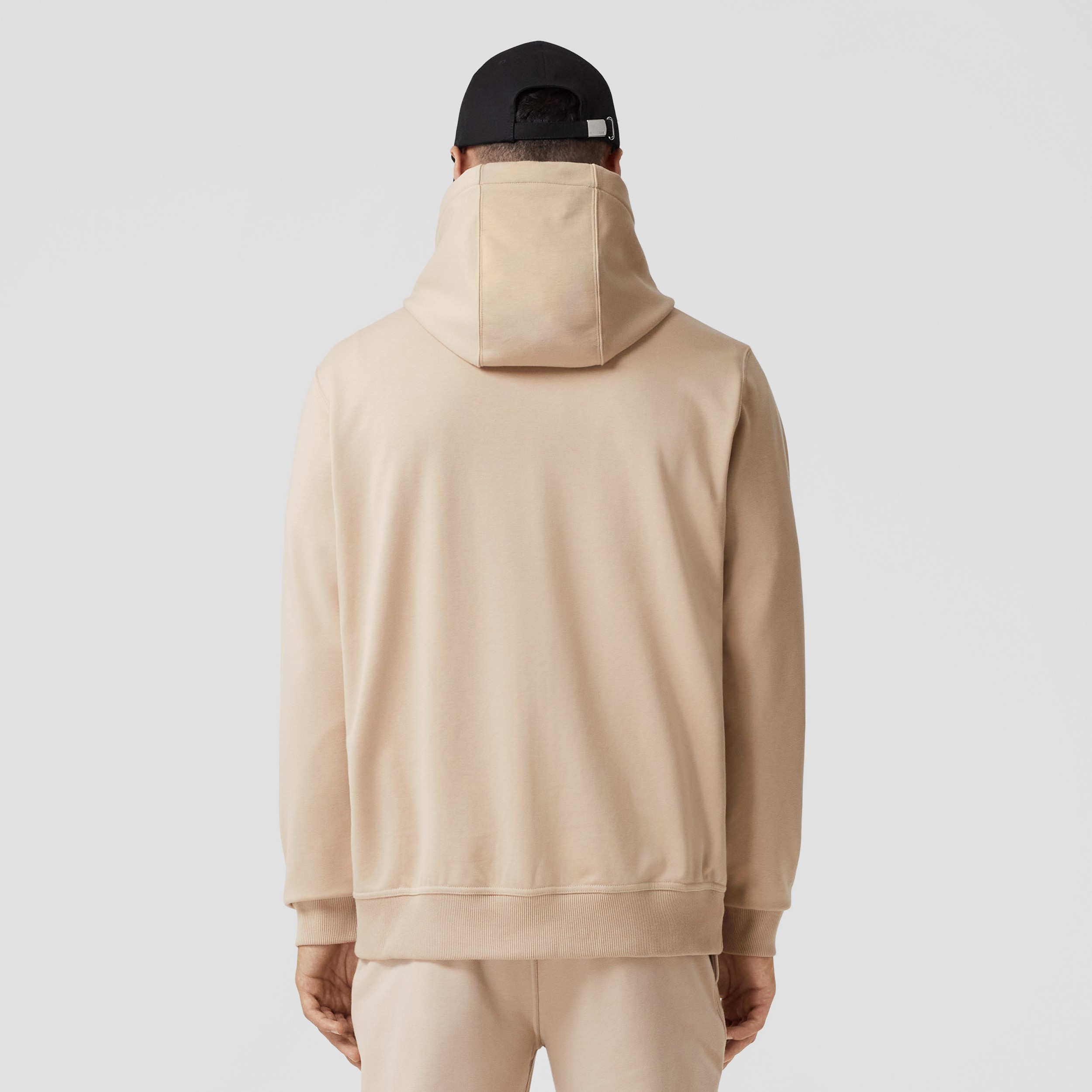 Hoodie zippé en coton stretch avec logo (Fauve Doux) - Homme | Site officiel Burberry® - 3