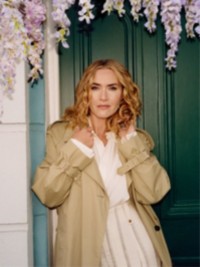 Kate Winslet wearing Burberry Trench Coat for It's Burberry Weather Phase 2 Campaign