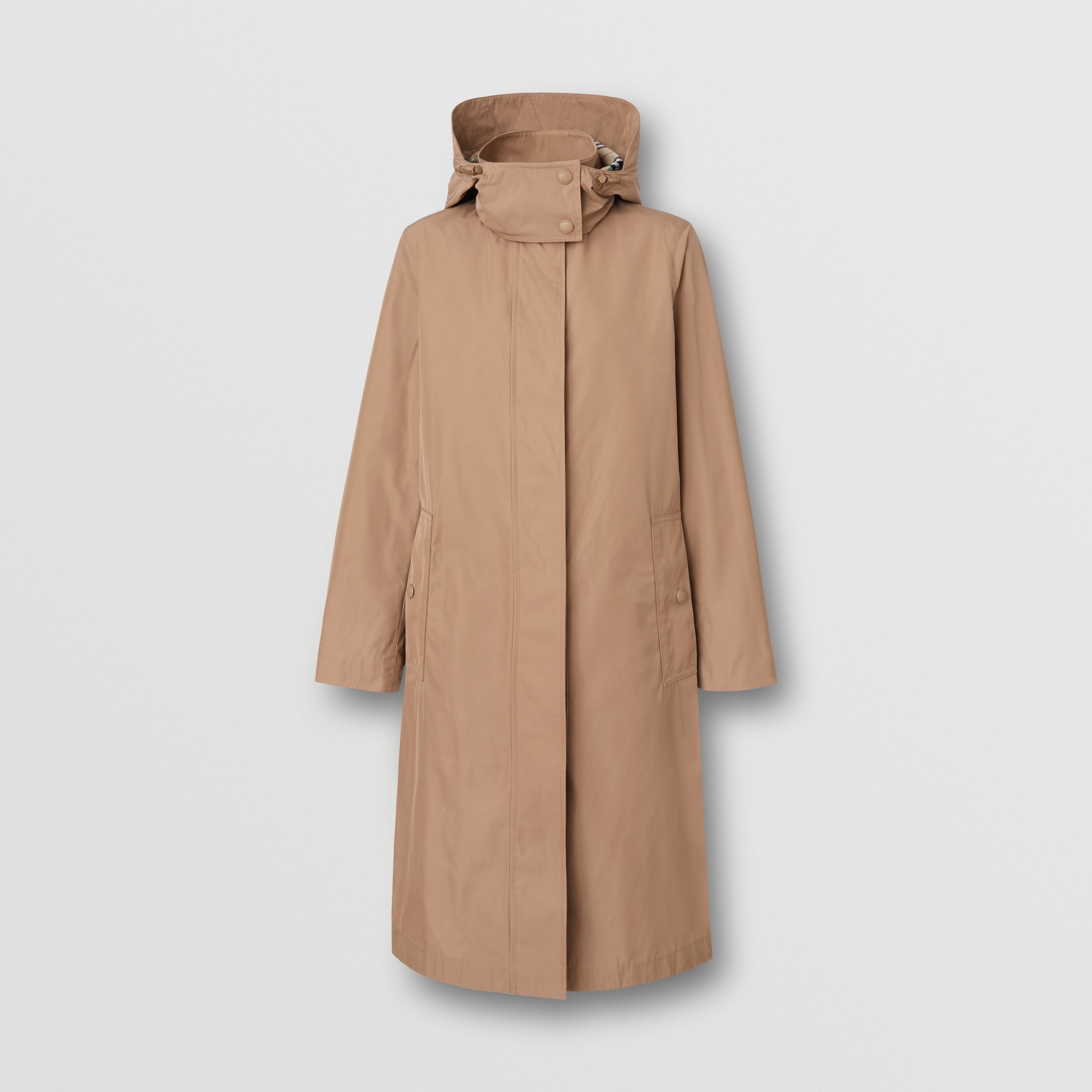 Car coat com capuz removível (Camel) - Mulheres | Burberry® oficial - 4