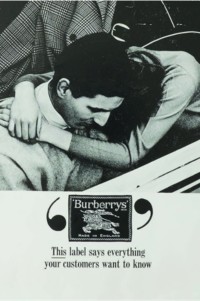 Image de l'étiquette originale de Burberry.