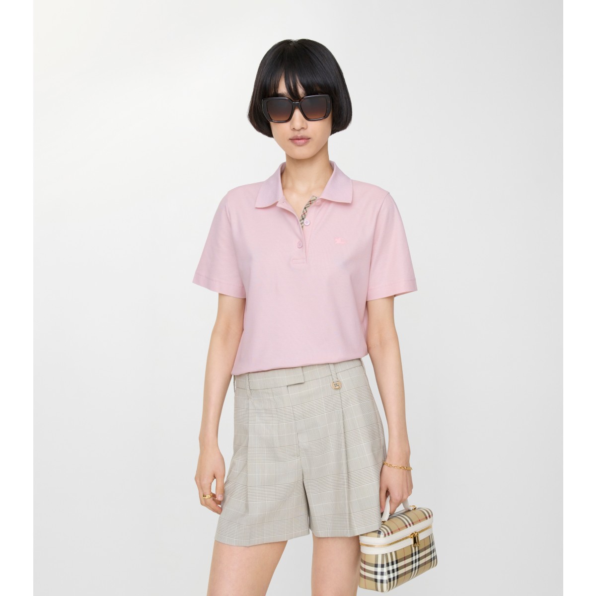  Check Cotton Polo Shirt
