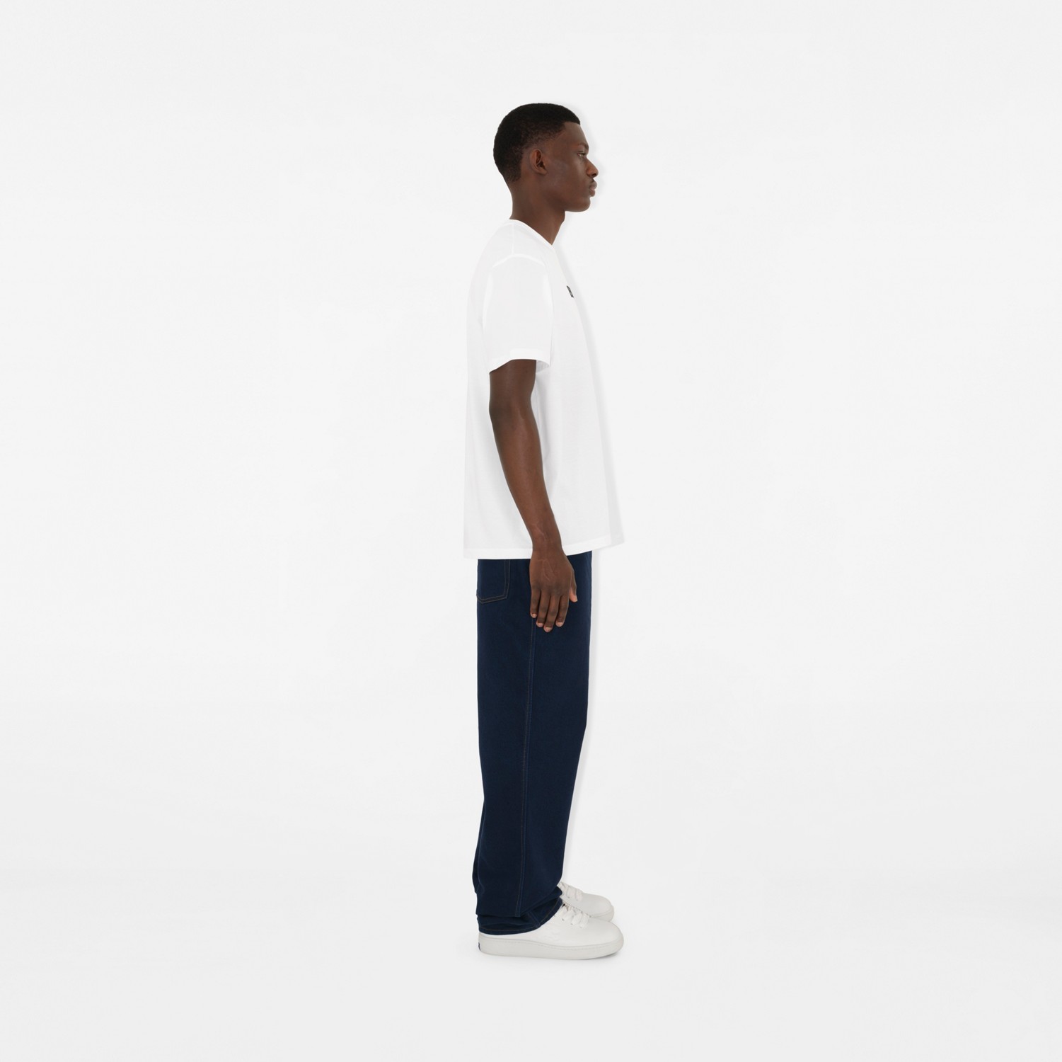 Logo Cotton T-shirt in White - Men | Burberry® Official Logo Cotton T-shirt in White - Men | Burberry® Official