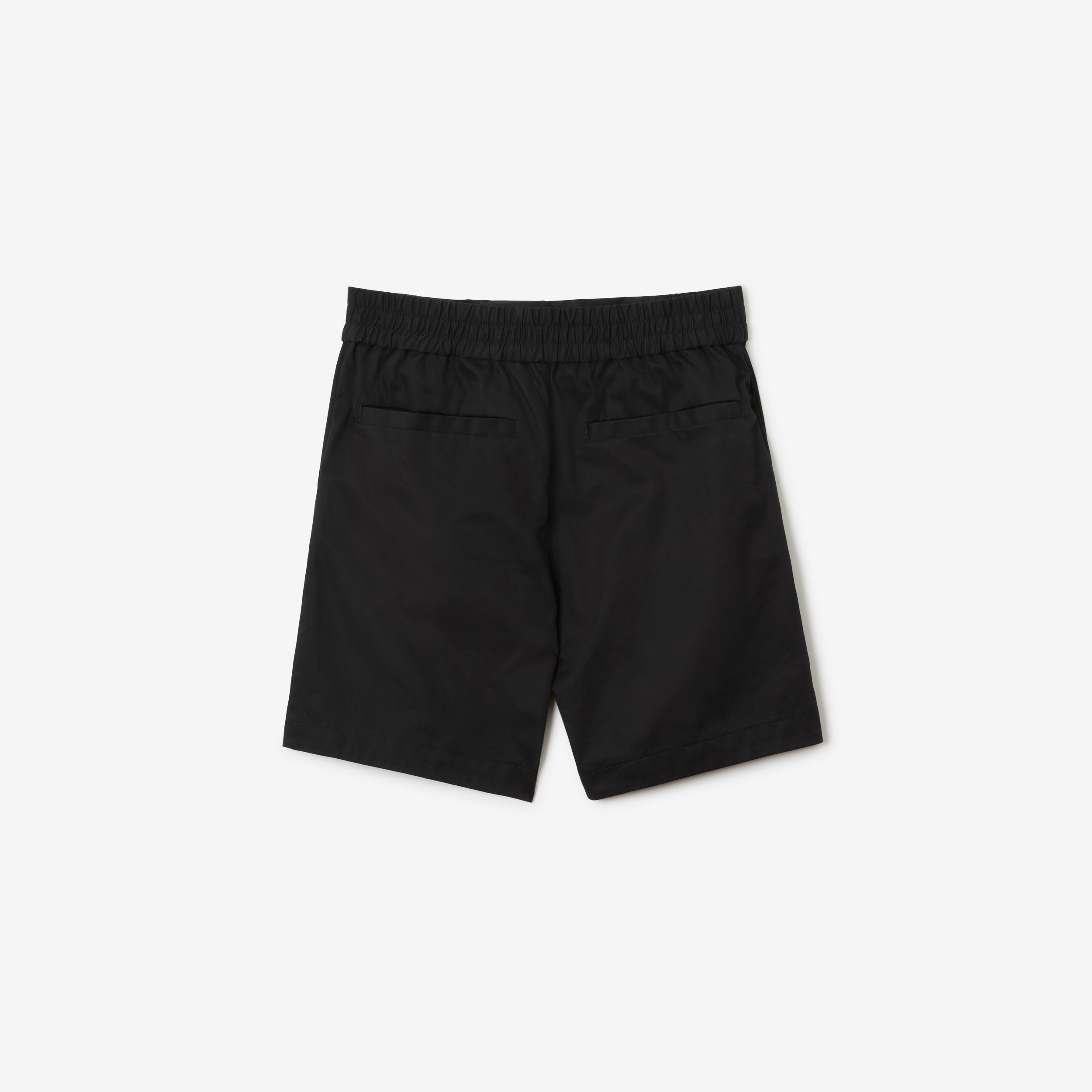 Pantalones chinos cortos en sarga de algodón con EKD (Negro) | Burberry® oficial - 2