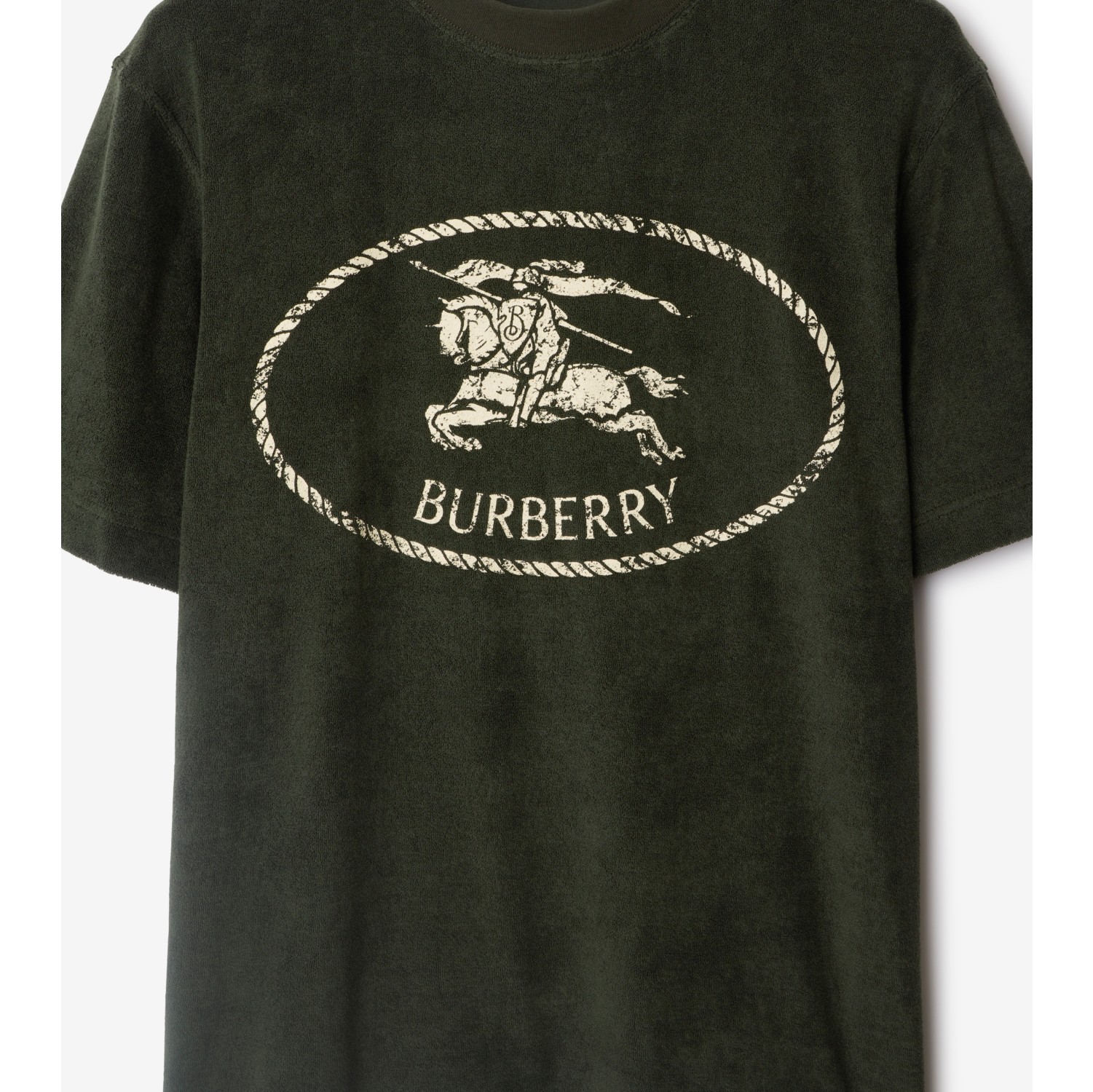 T-shirt in spugna con Knight Stamp