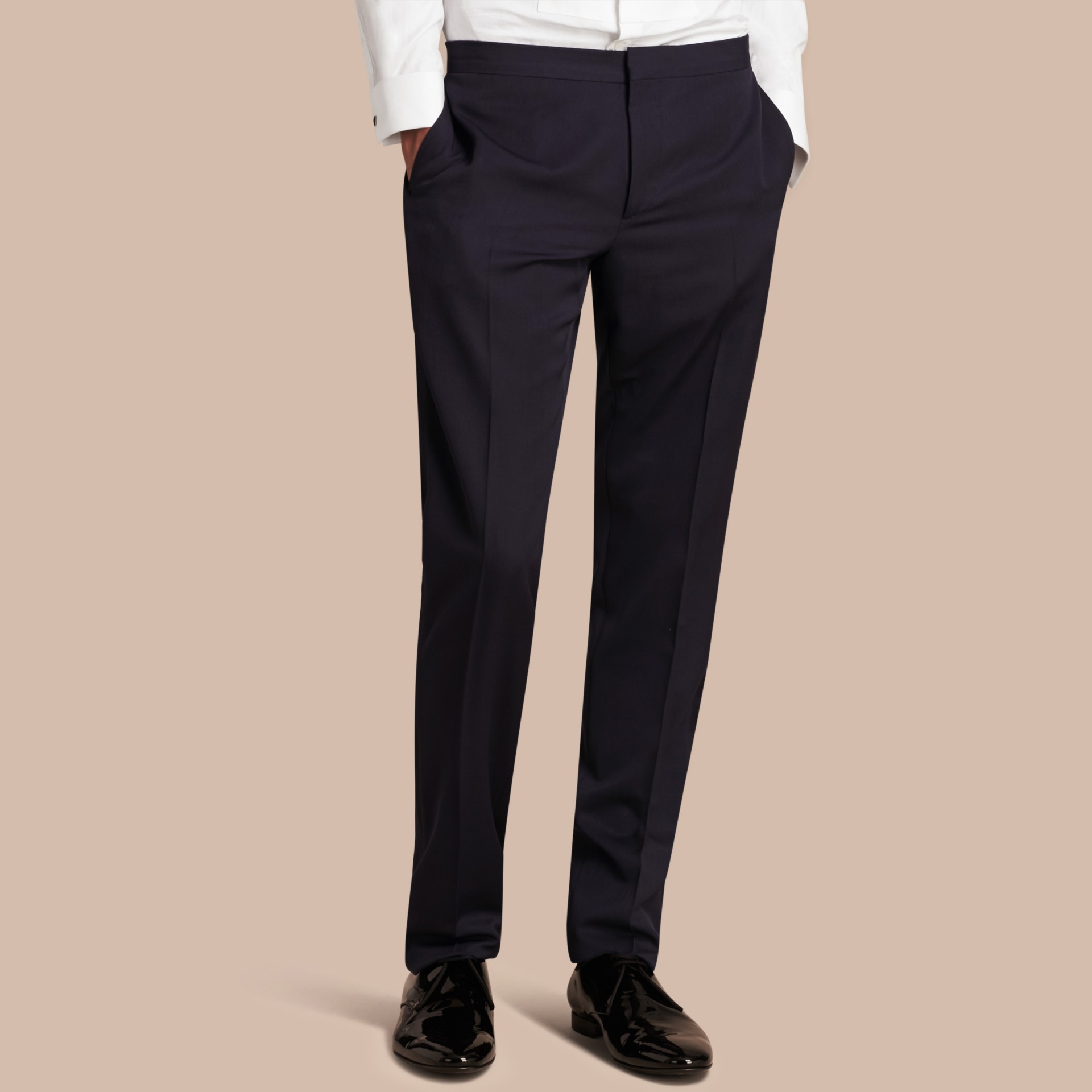 navy tuxedo trousers