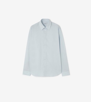 Slim Fit Cotton Shirt in Light blue - Men | Burberry® Official
