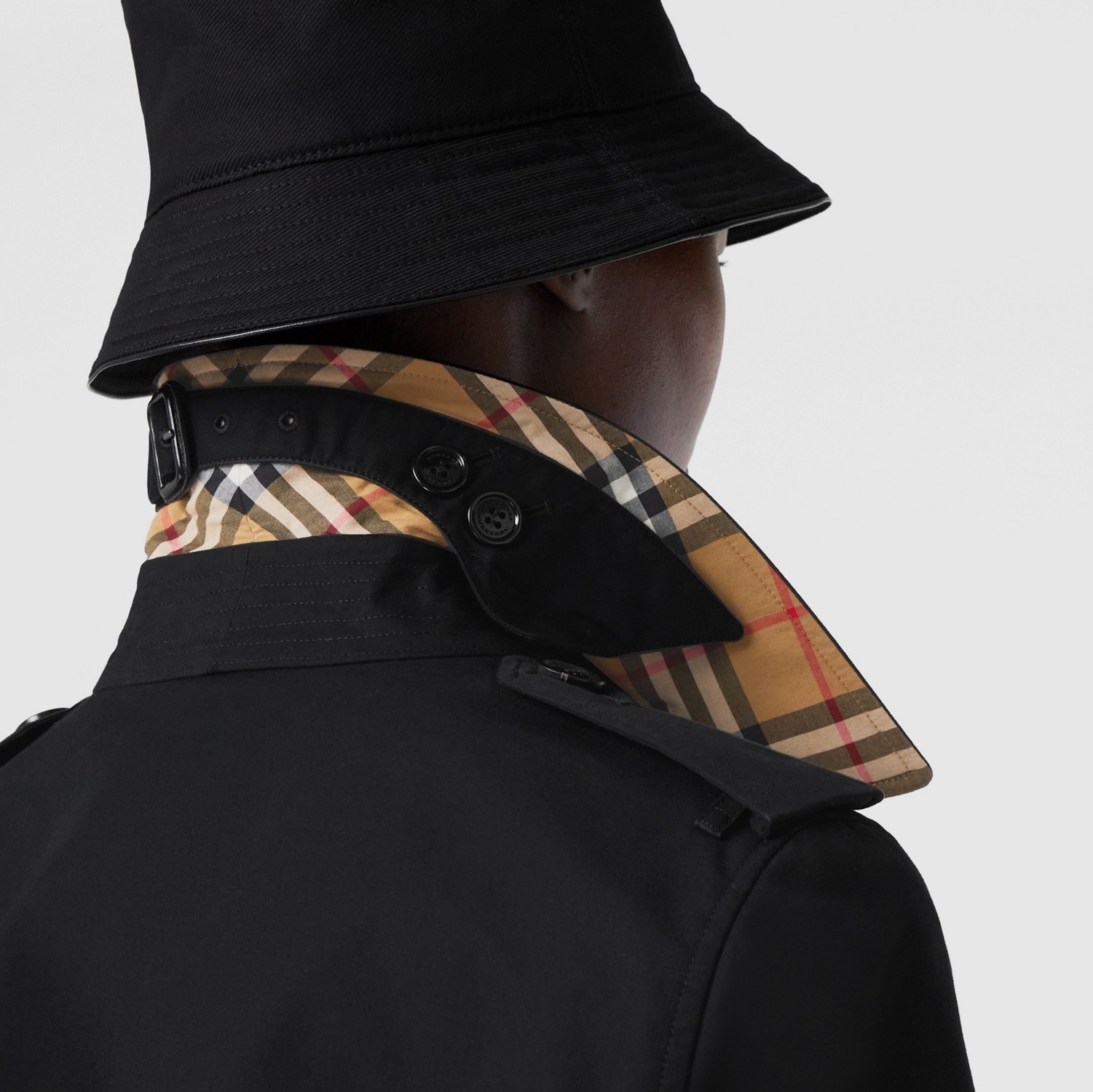 肯辛顿版型 - 中长款 Heritage Trench 风衣 (黑色) - 女士 | Burberry® 博柏利官网