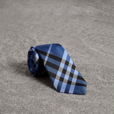 burberry clinton check silk tie