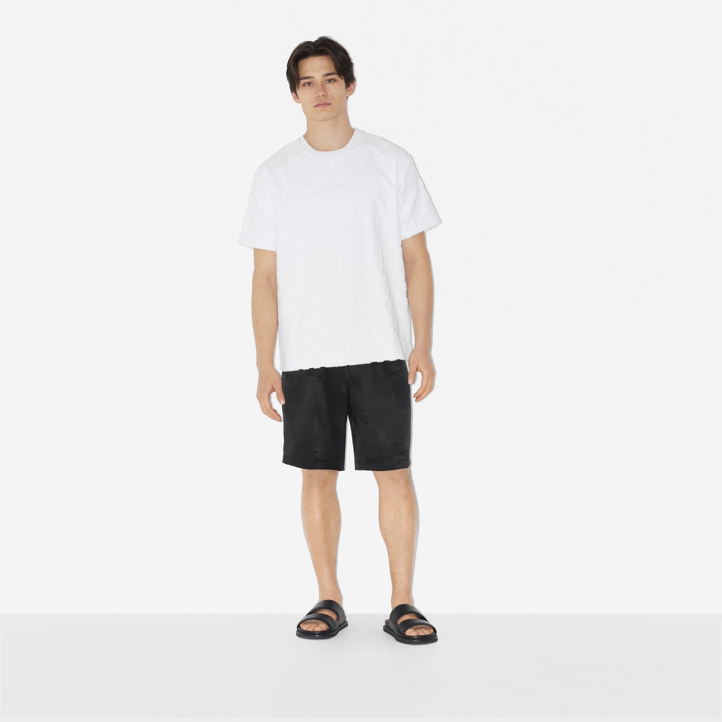 T-shirt en coton Check (Blanc) - Homme | Site officiel Burberry® - 2