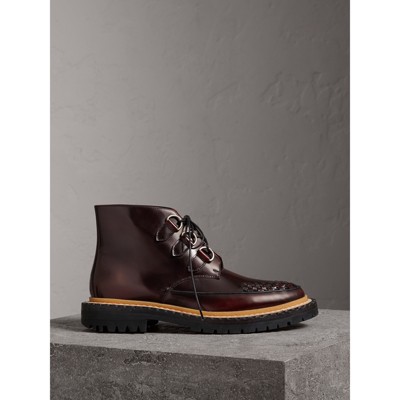 burberry boots bordeaux